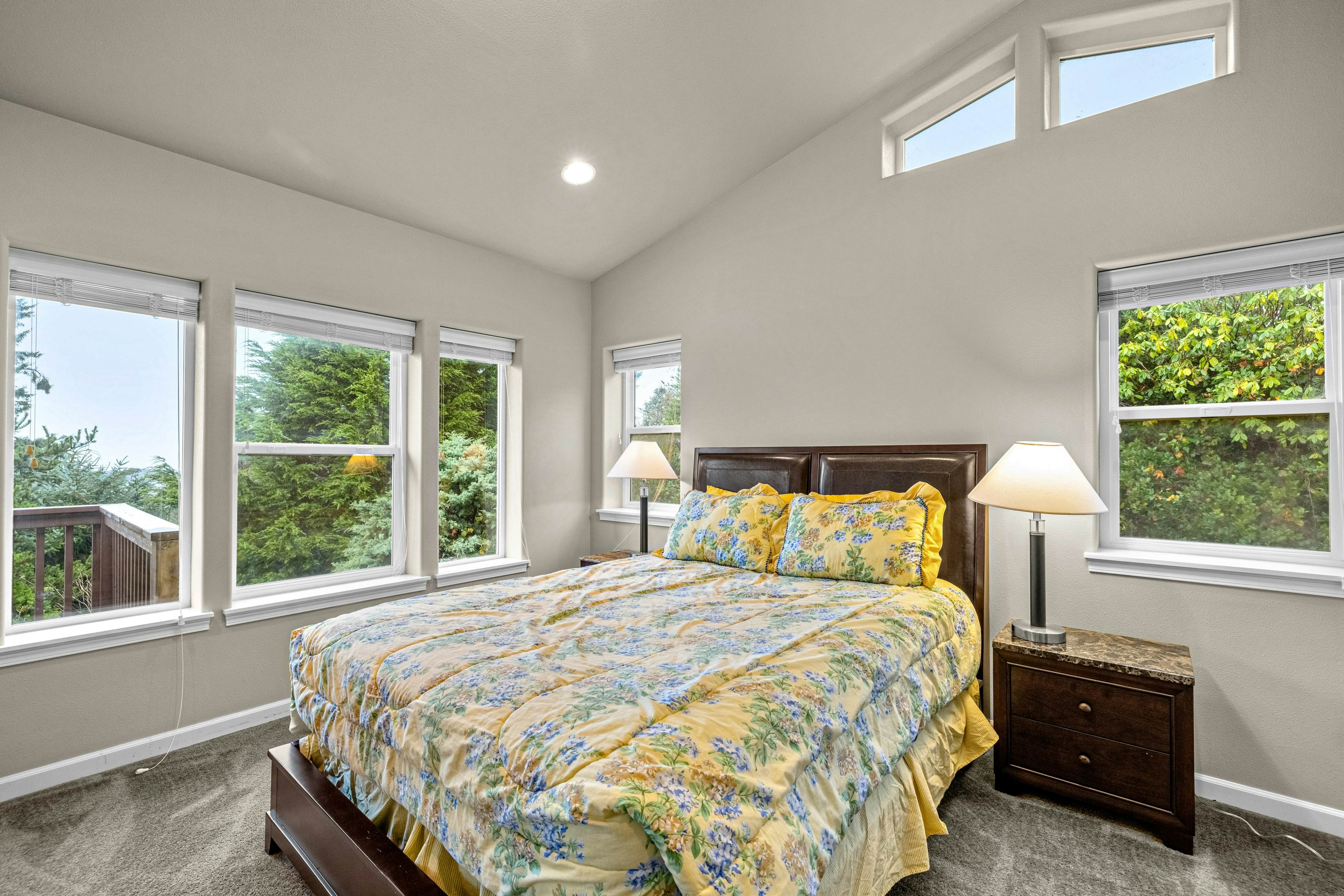 Three-story ocean view home with balconies, grill, & open layout - dog-friendly