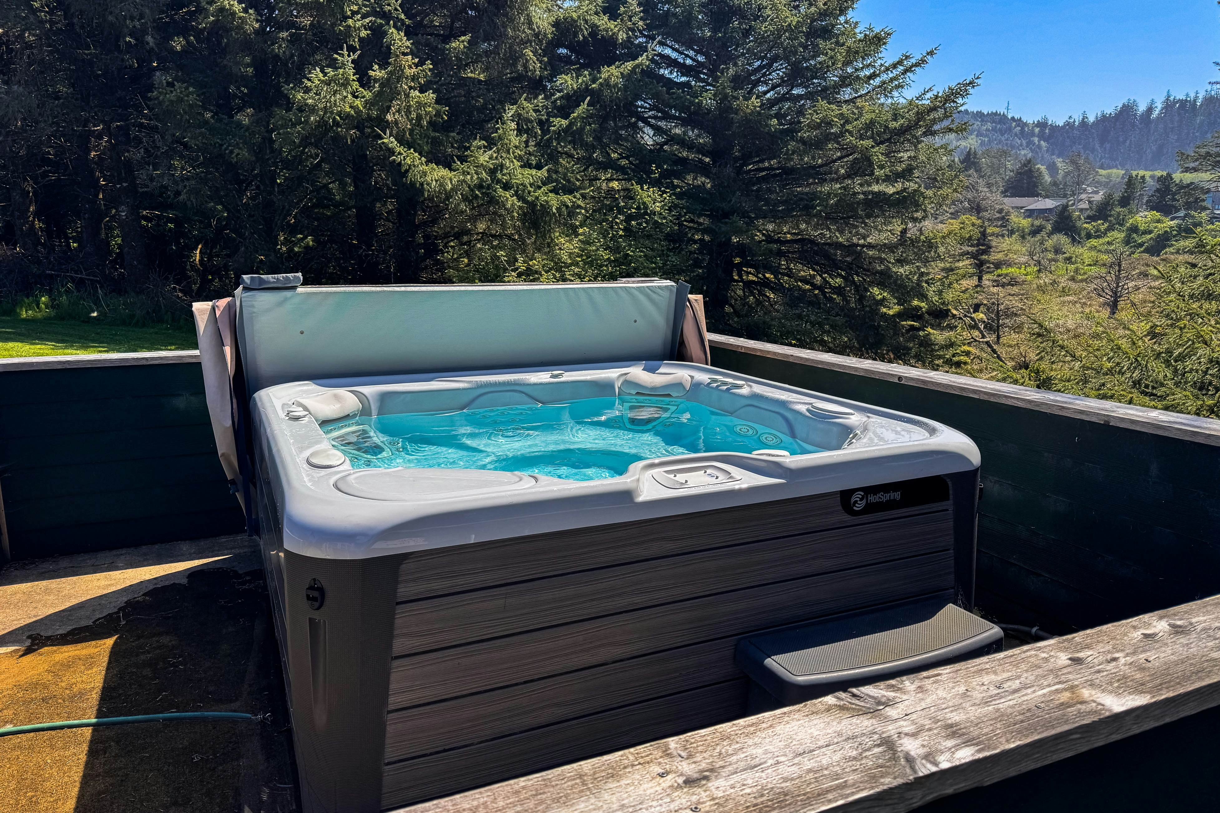 Ocean & lake view home with private hot tub & beach access