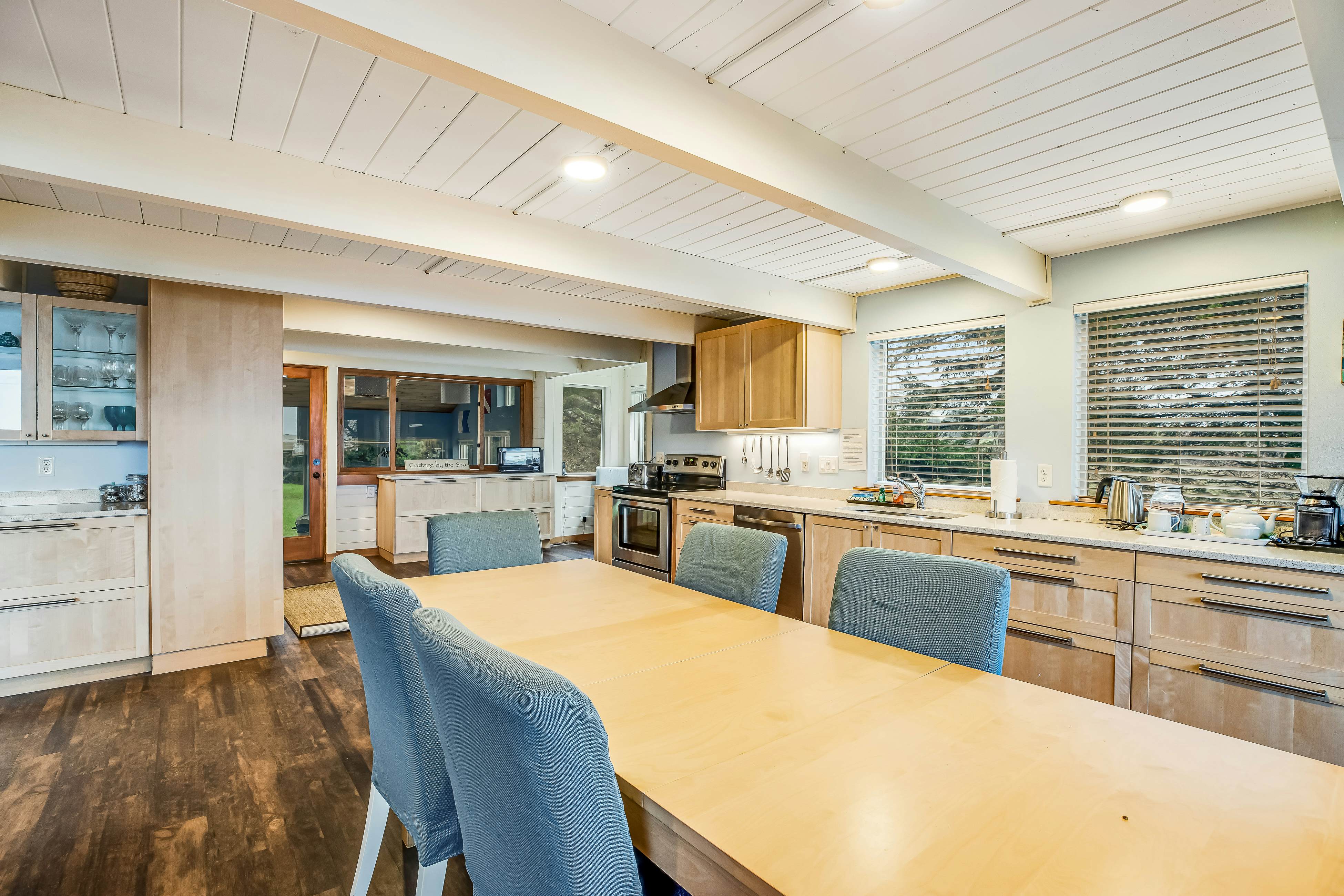 Ocean & lake view home with private hot tub & beach access