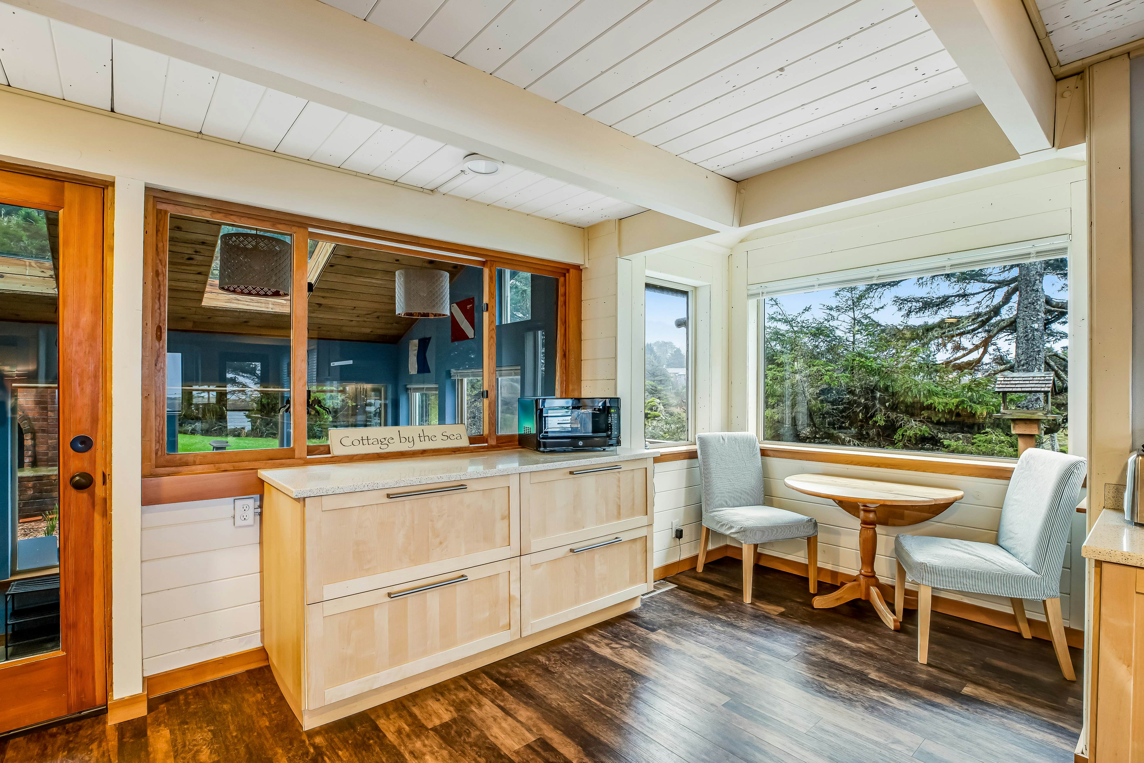 Ocean & lake view home with private hot tub & beach access