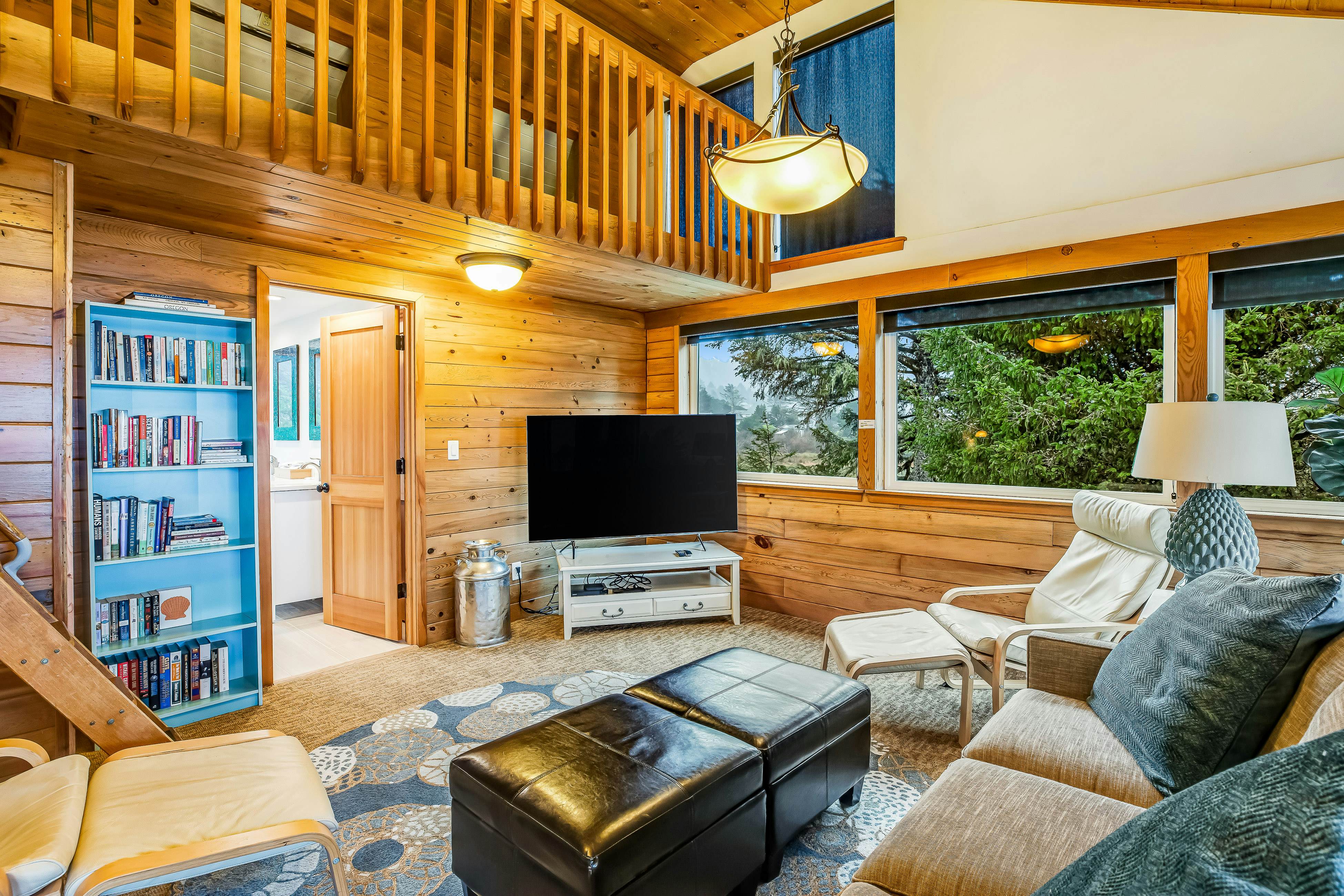 Ocean & lake view home with private hot tub & beach access