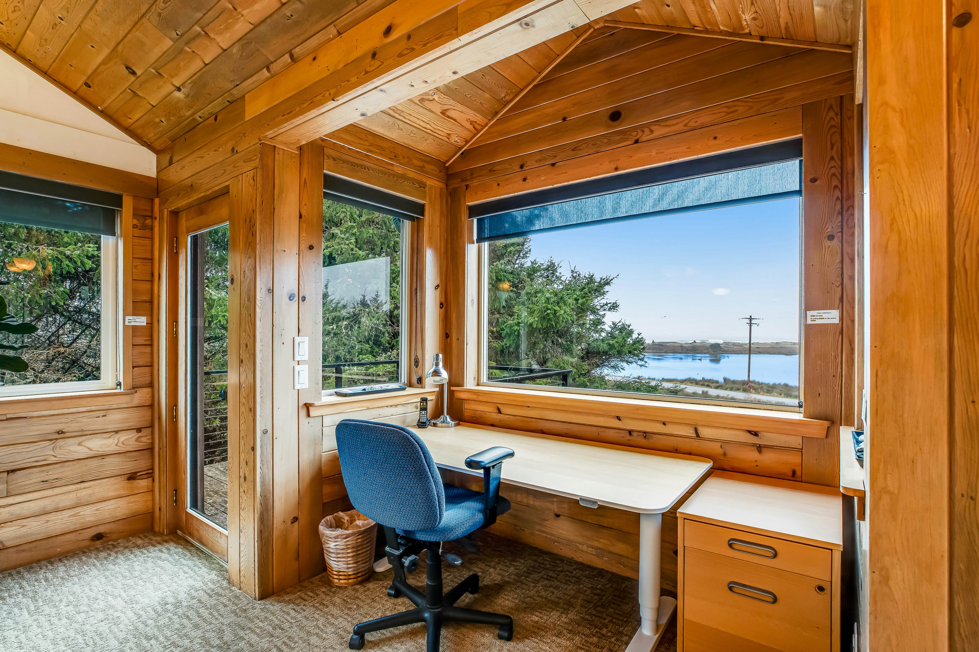 Ocean & lake view home with private hot tub & beach access