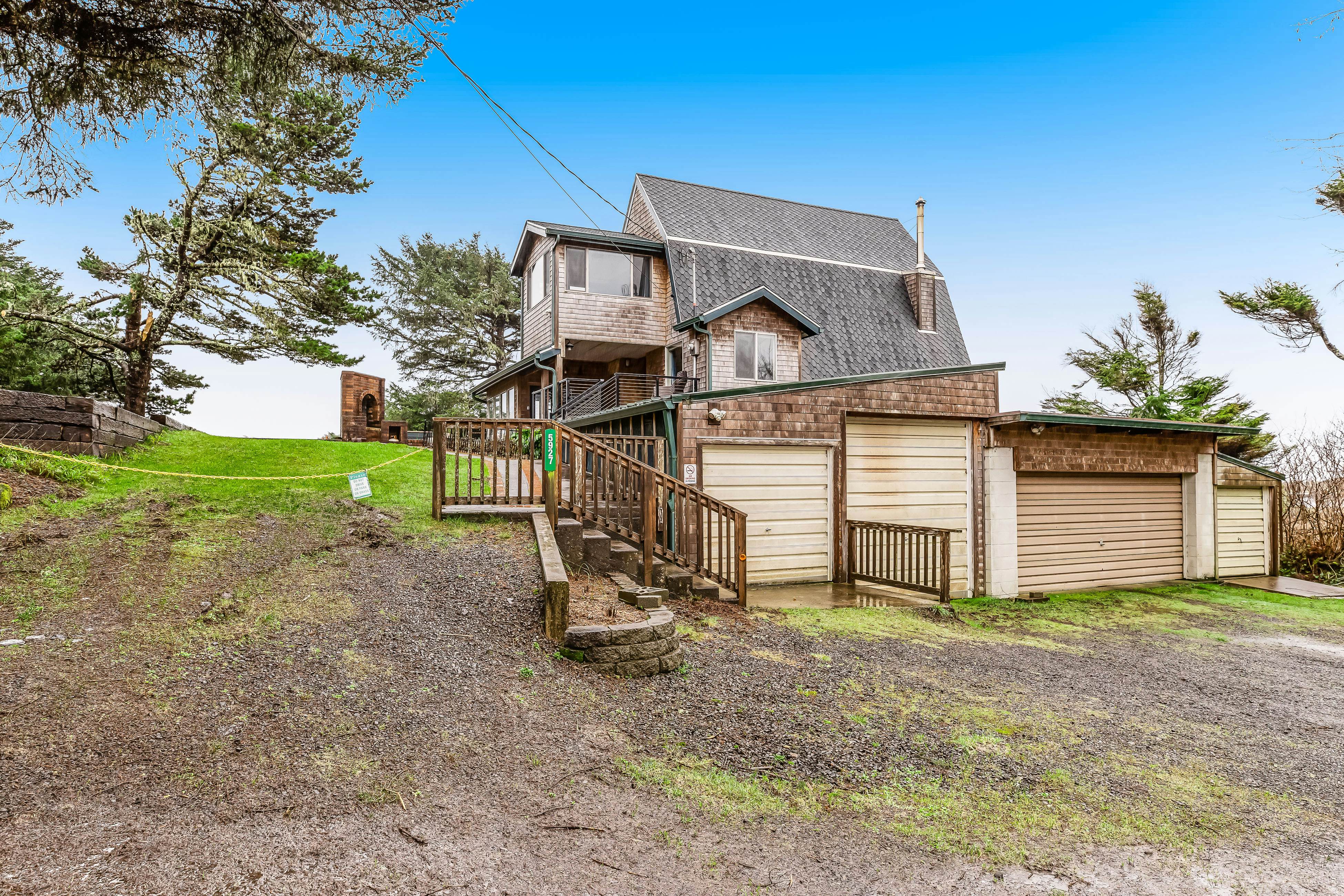 Ocean & lake view home with private hot tub & beach access