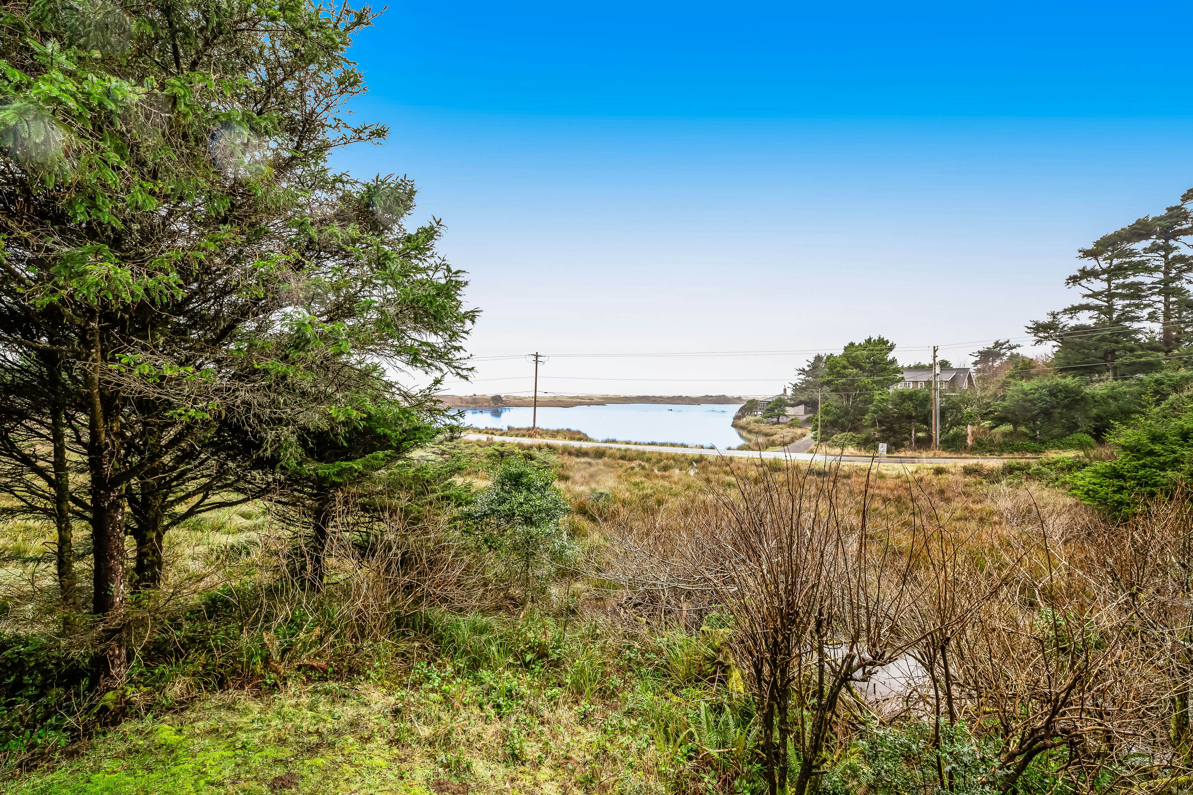Ocean & lake view home with private hot tub & beach access