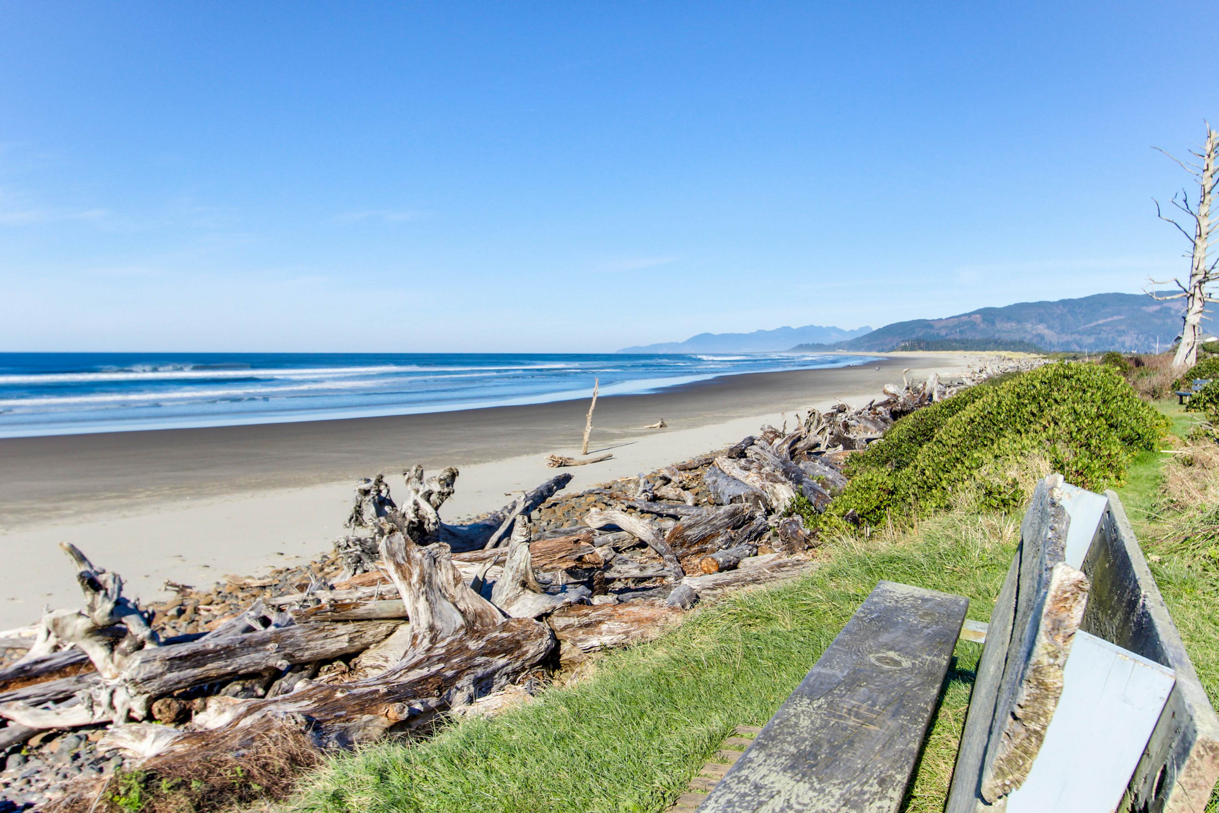 Ocean & lake view home with private hot tub & beach access