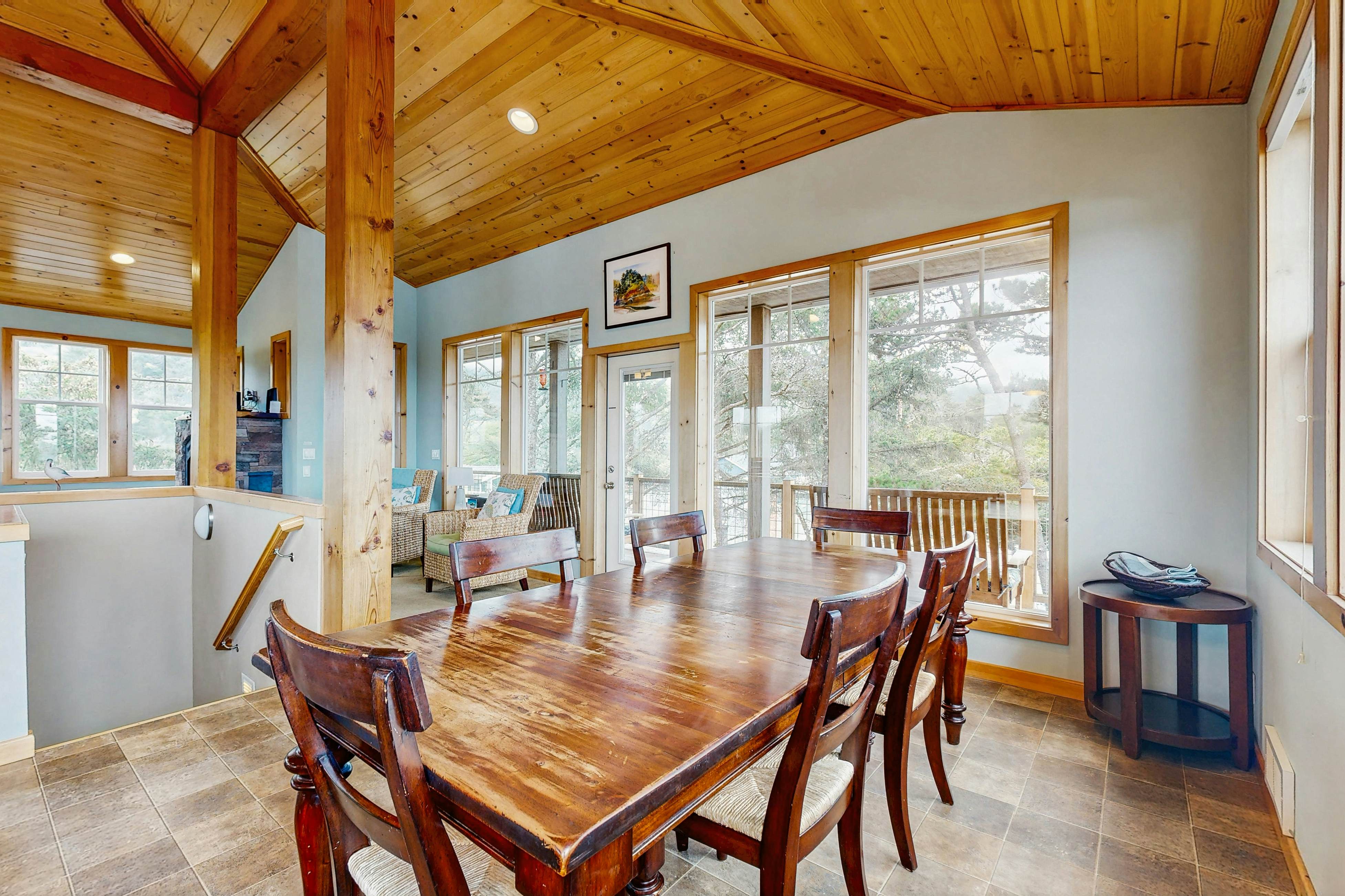 Dog-friendly Neskowin Village home w/ ocean views, private hot tub, & patio