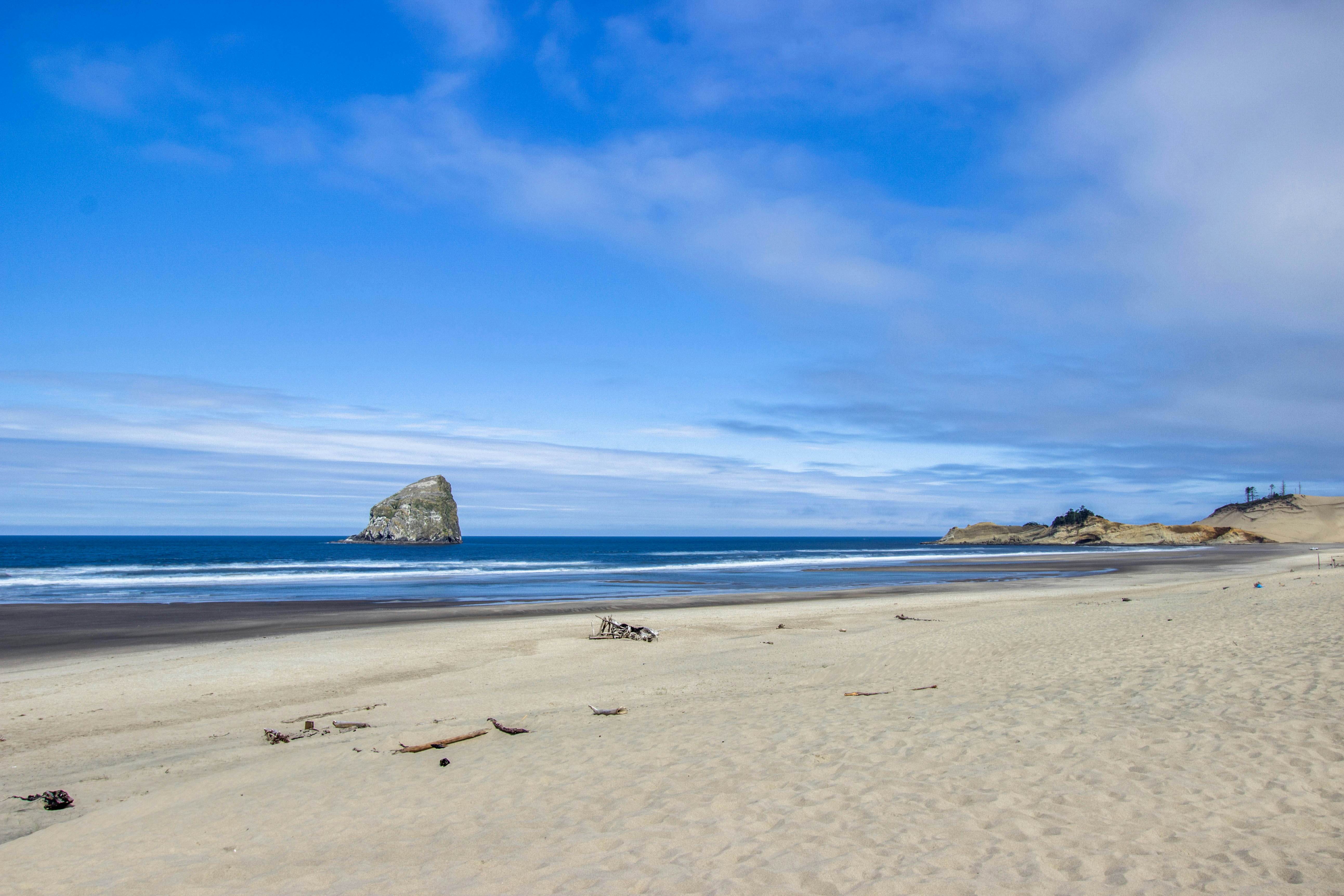 Designer home with stunning ocean & sunset views, steps to beach - dog-friendly