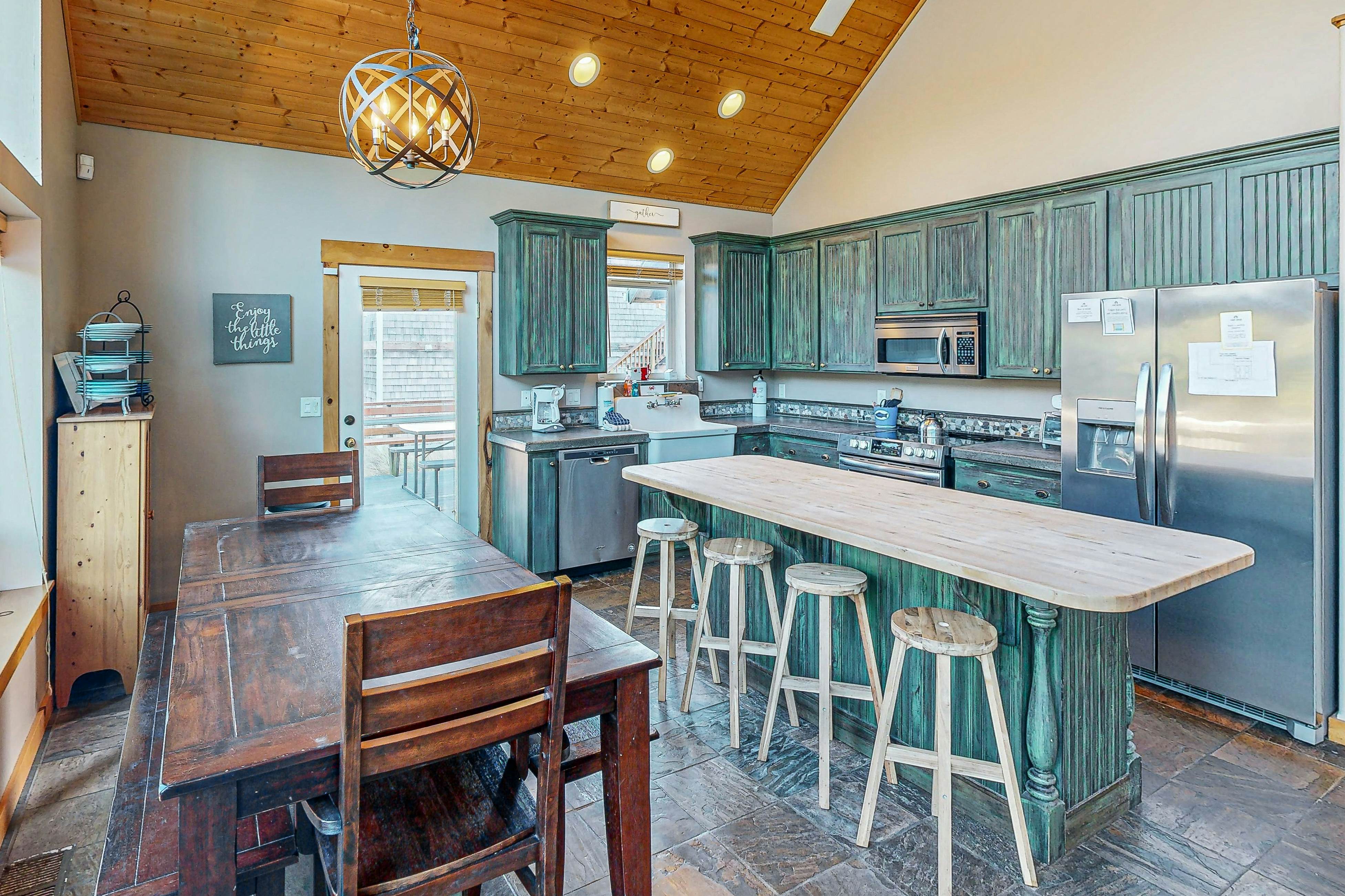 Spacious Home with Private Hot Tub & Ocean Views - One Block to the Beach