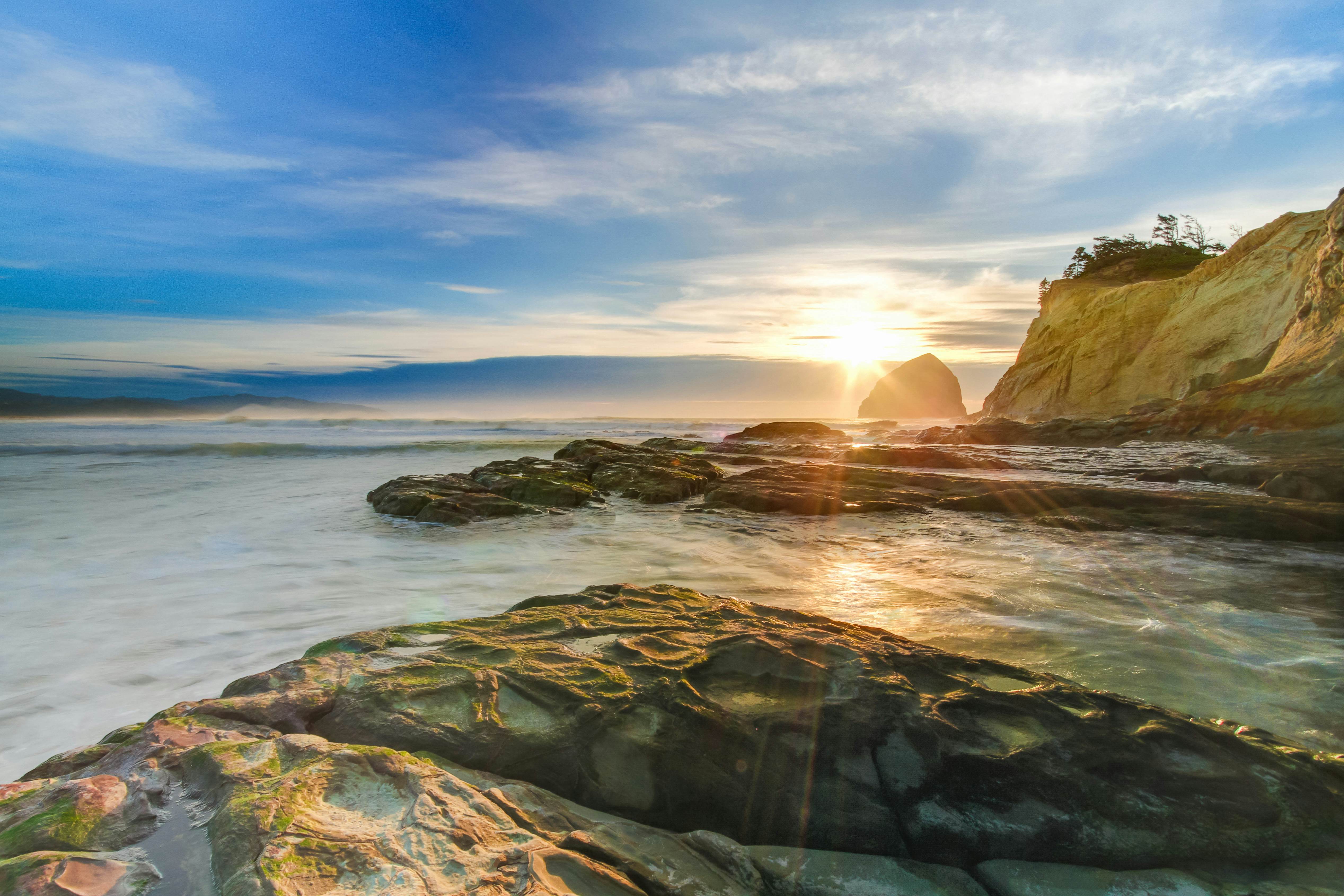 Spacious Home with Private Hot Tub & Ocean Views - One Block to the Beach