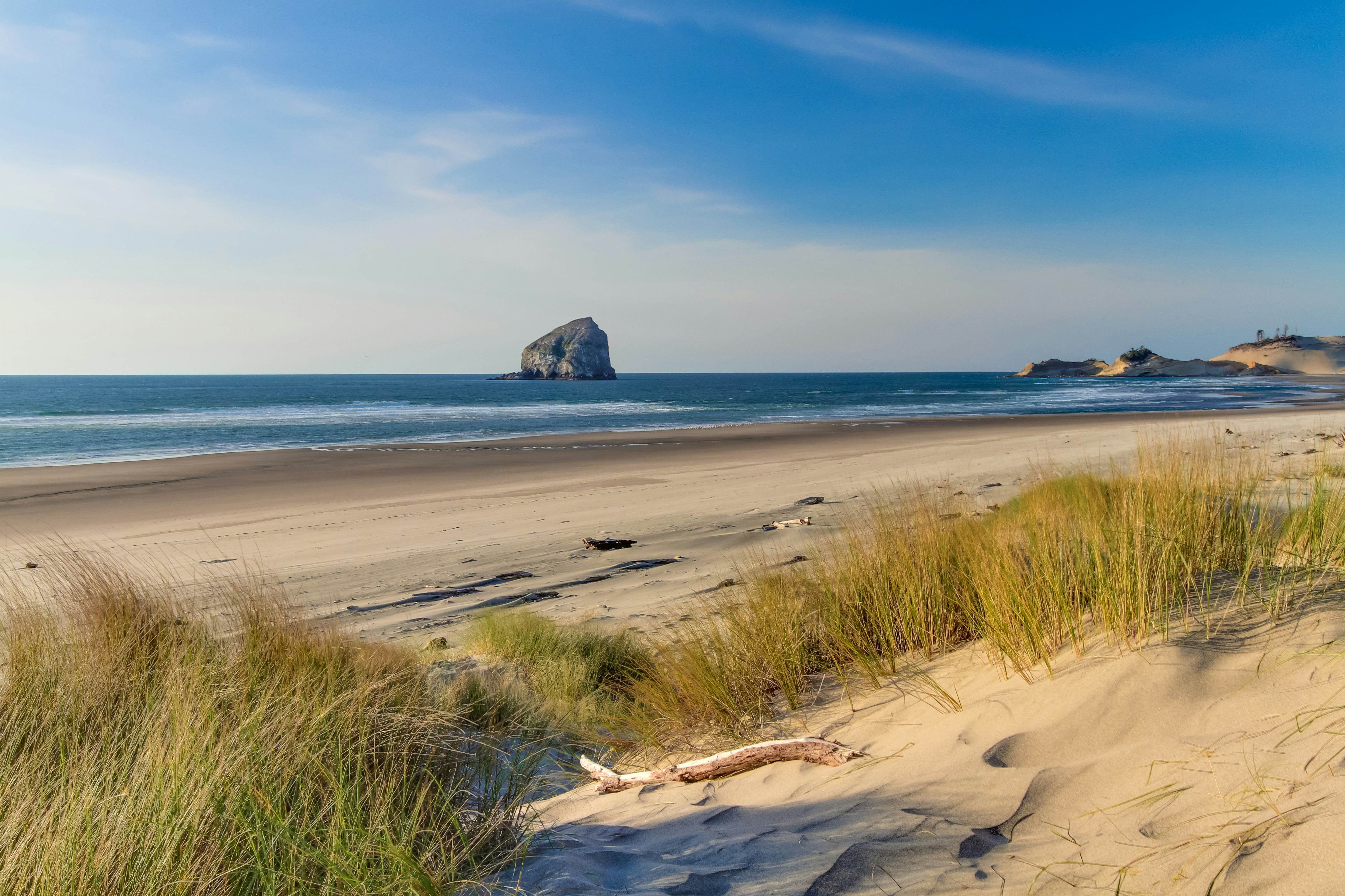 Spacious Home with Private Hot Tub & Ocean Views - One Block to the Beach