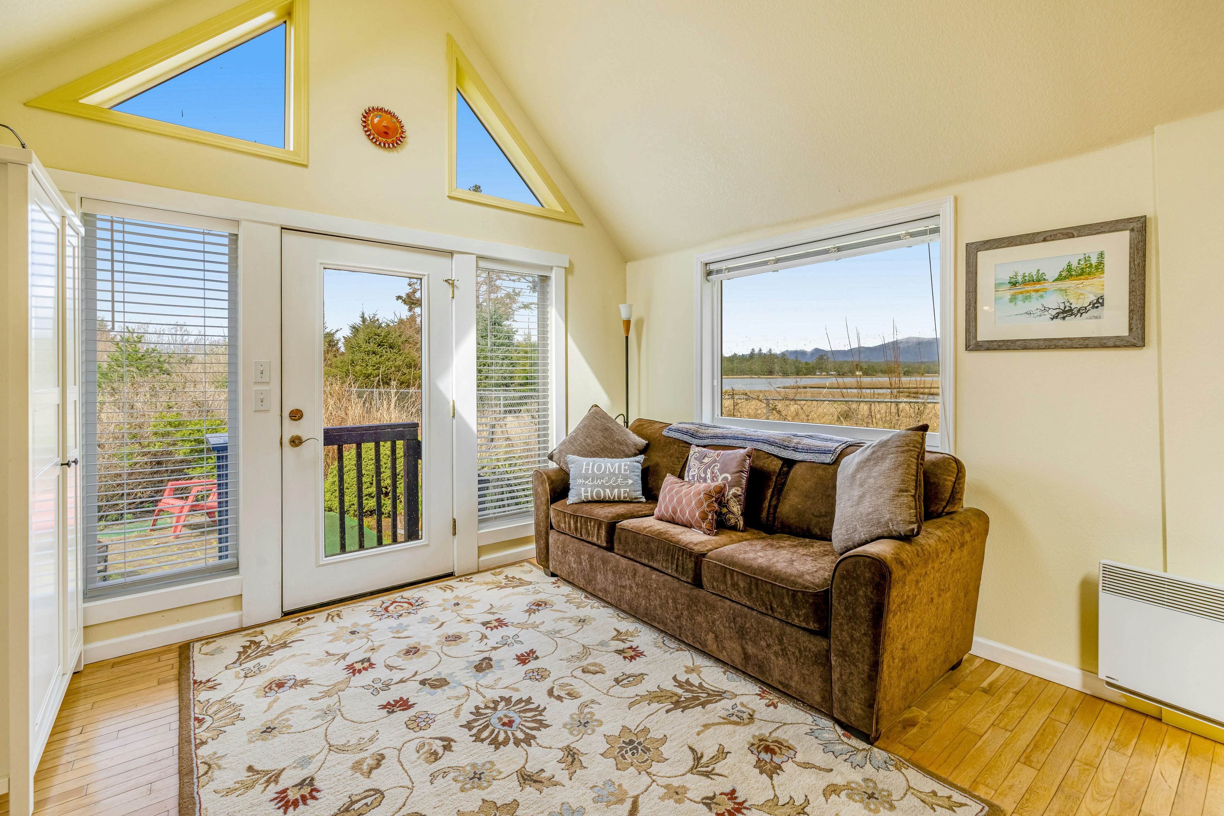 Serene Sandlake Bayfront Home with WiFi & Private Hot Tub - Dogs Welcome