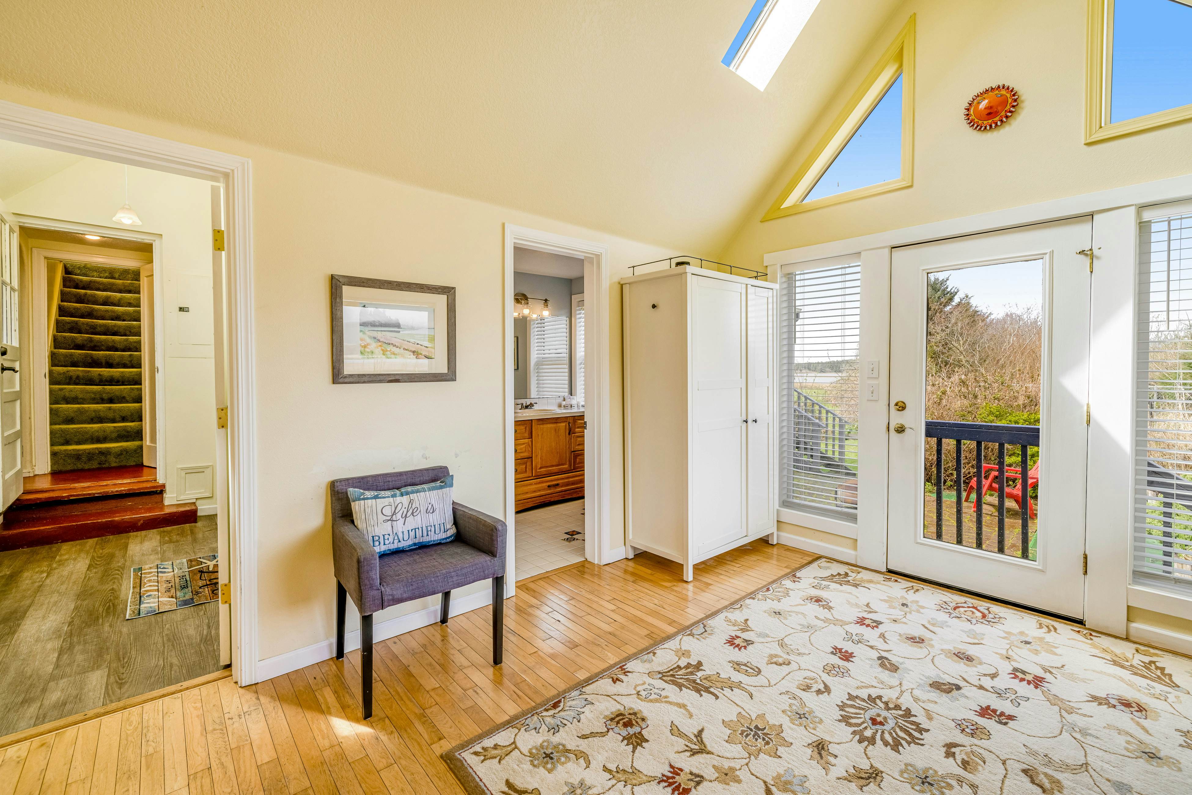 Serene Sandlake Bayfront Home with WiFi & Private Hot Tub - Dogs Welcome