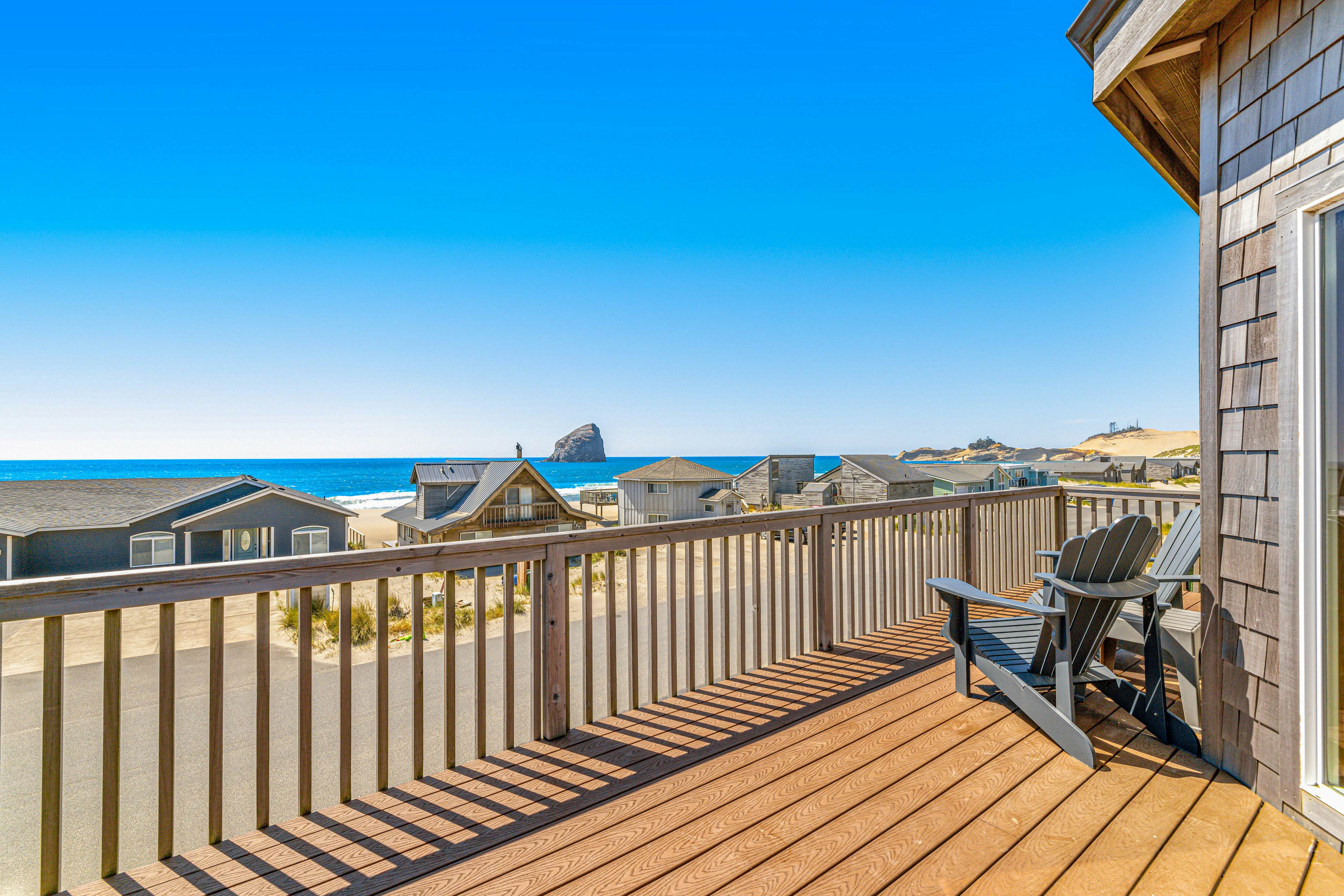 Dog-Friendly House w/ Ocean Views, Hot Tub, Arcade Machine, & Easy Beach Access