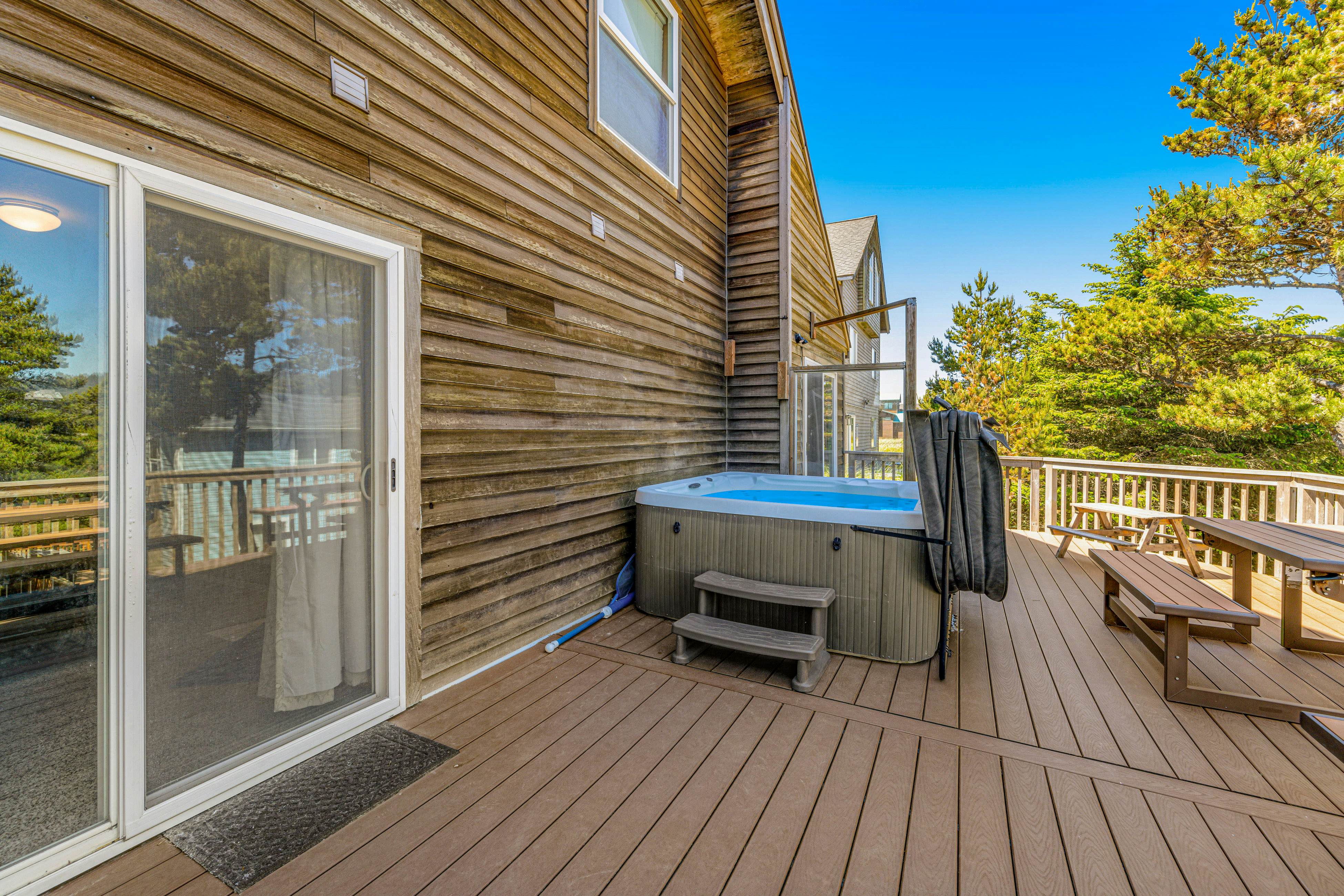 Dog-Friendly House w/ Ocean Views, Hot Tub, Arcade Machine, & Easy Beach Access