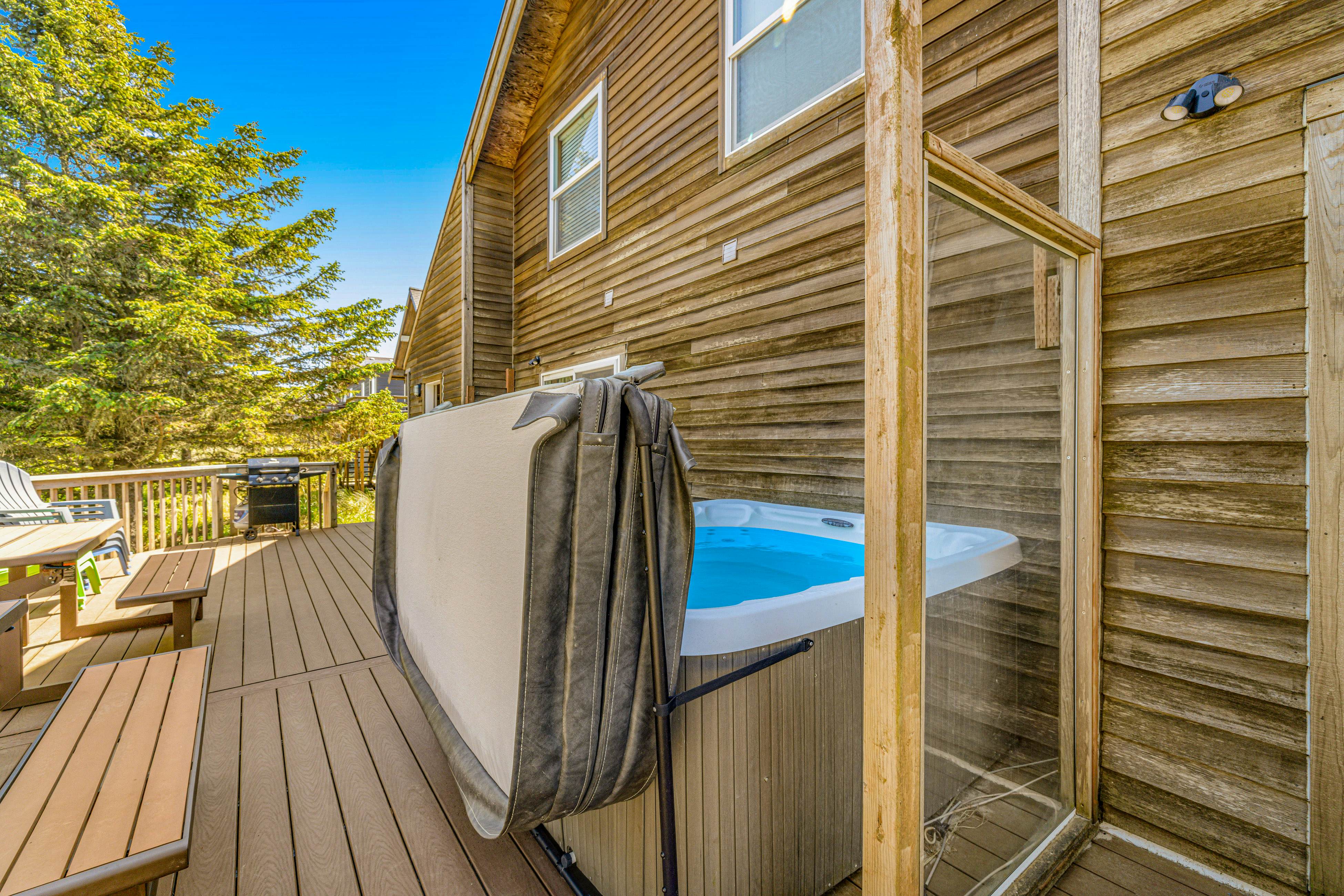 Dog-Friendly House w/ Ocean Views, Hot Tub, Arcade Machine, & Easy Beach Access