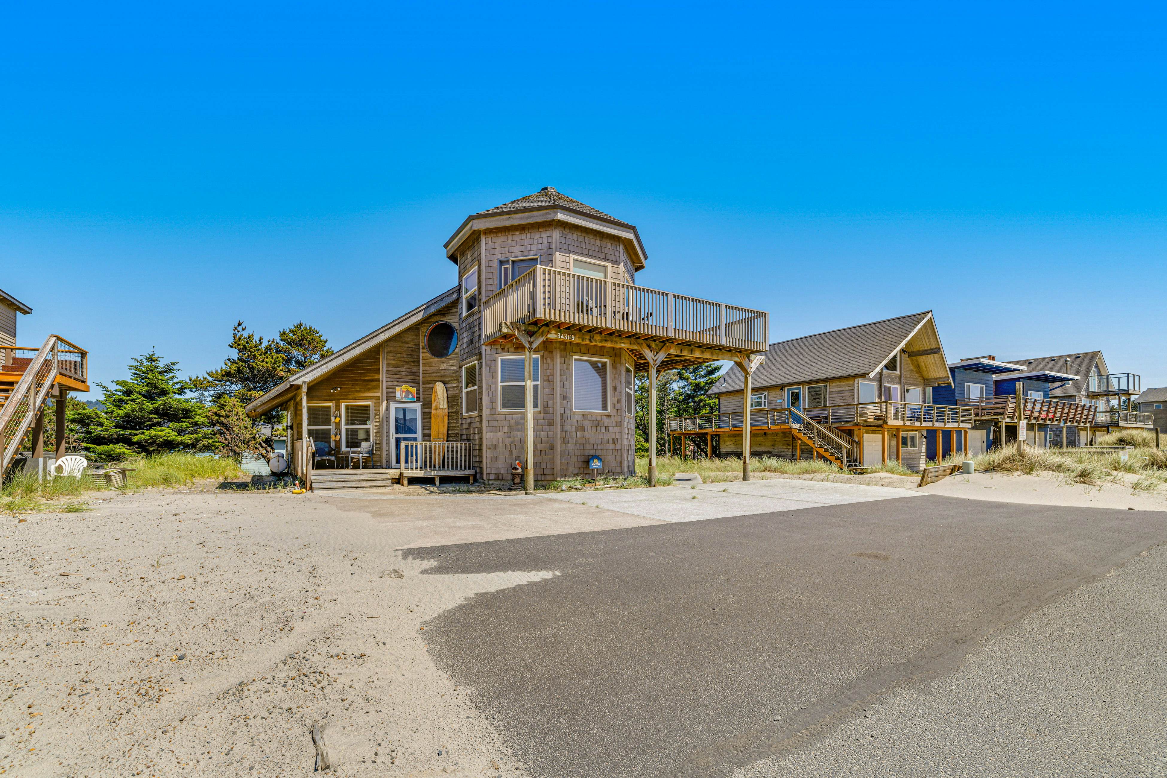 Dog-Friendly House w/ Ocean Views, Hot Tub, Arcade Machine, & Easy Beach Access
