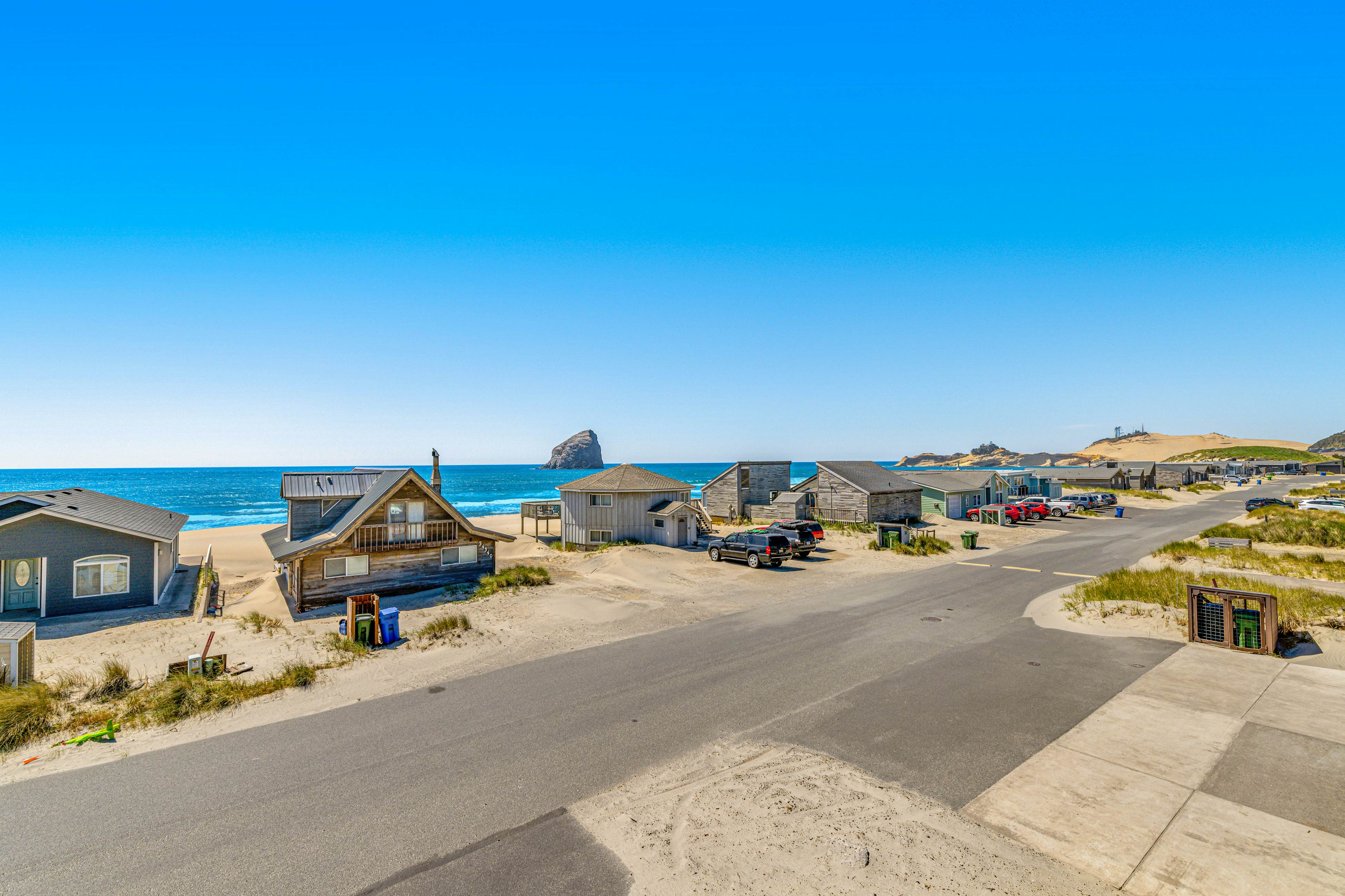 Dog-Friendly House w/ Ocean Views, Hot Tub, Arcade Machine, & Easy Beach Access