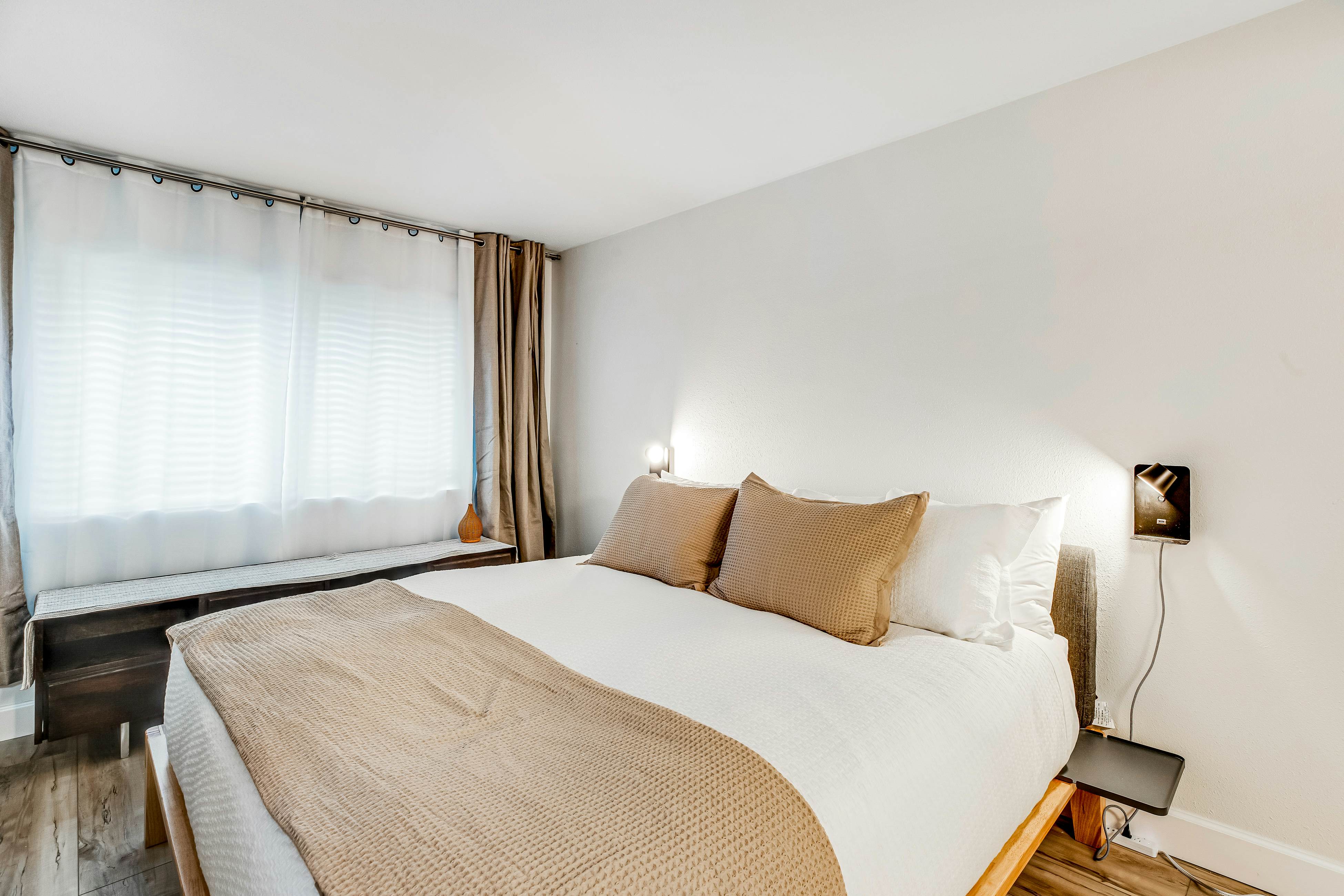 Vibrant, polished condo with oceanfront views, patio & W/D access