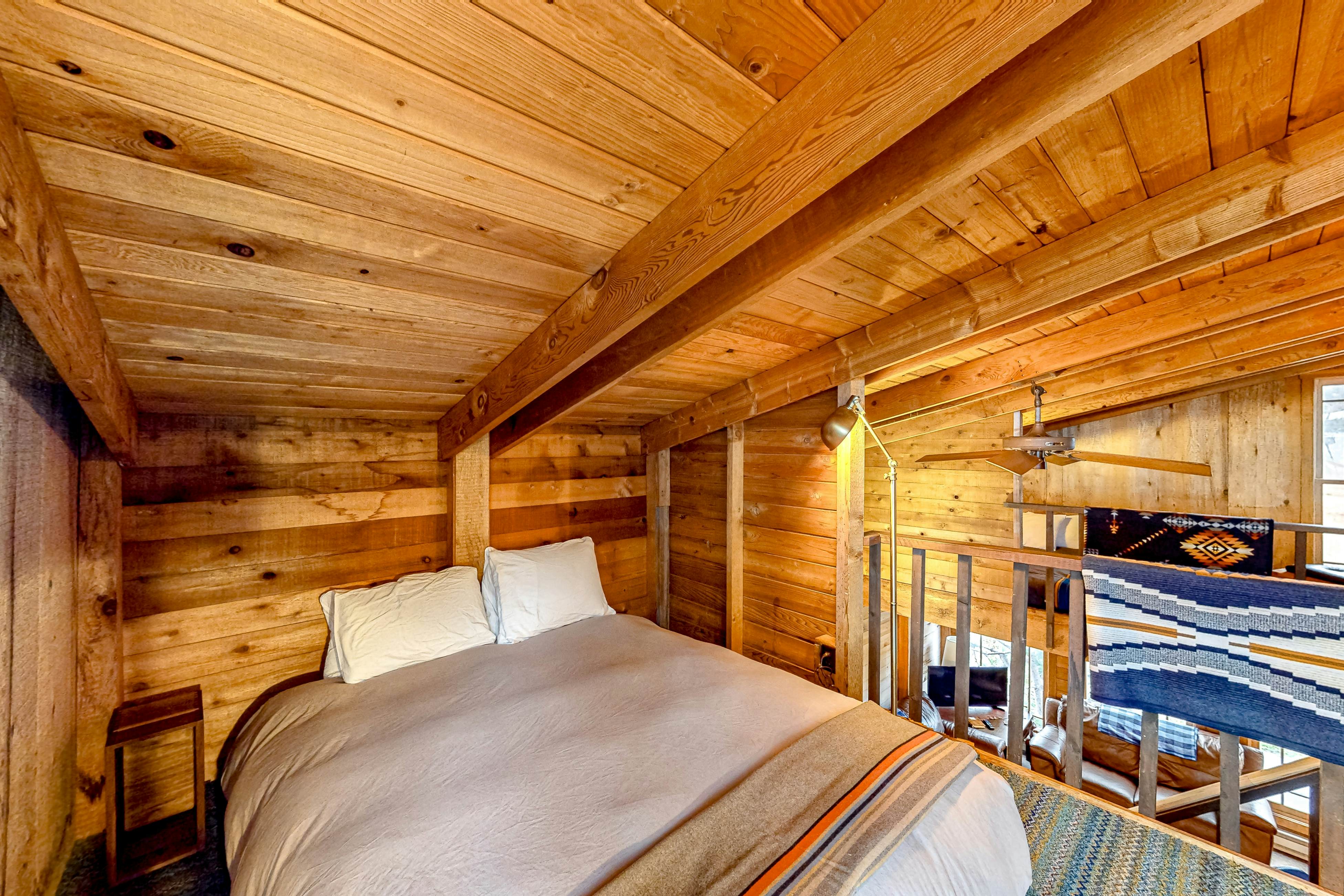 Dog friendly home with wetlands view deck fireplace outdoor shower