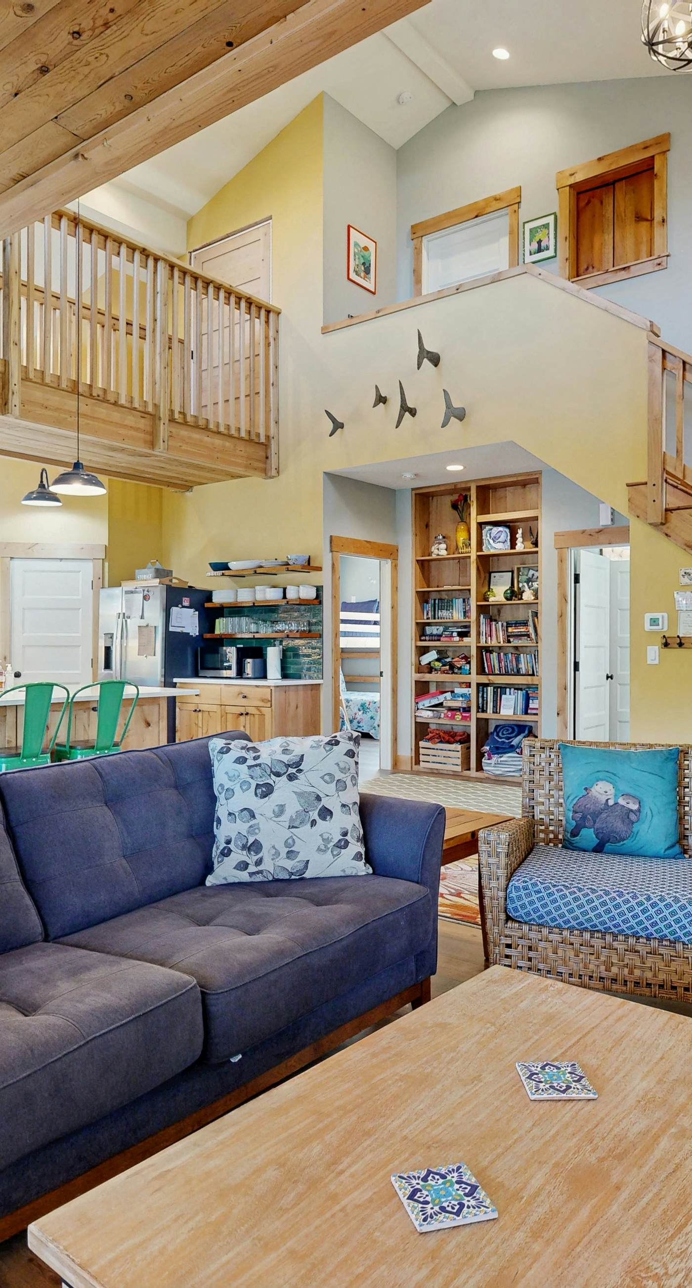 Newly constructed home with firepit and large deck walk to the beach and golf