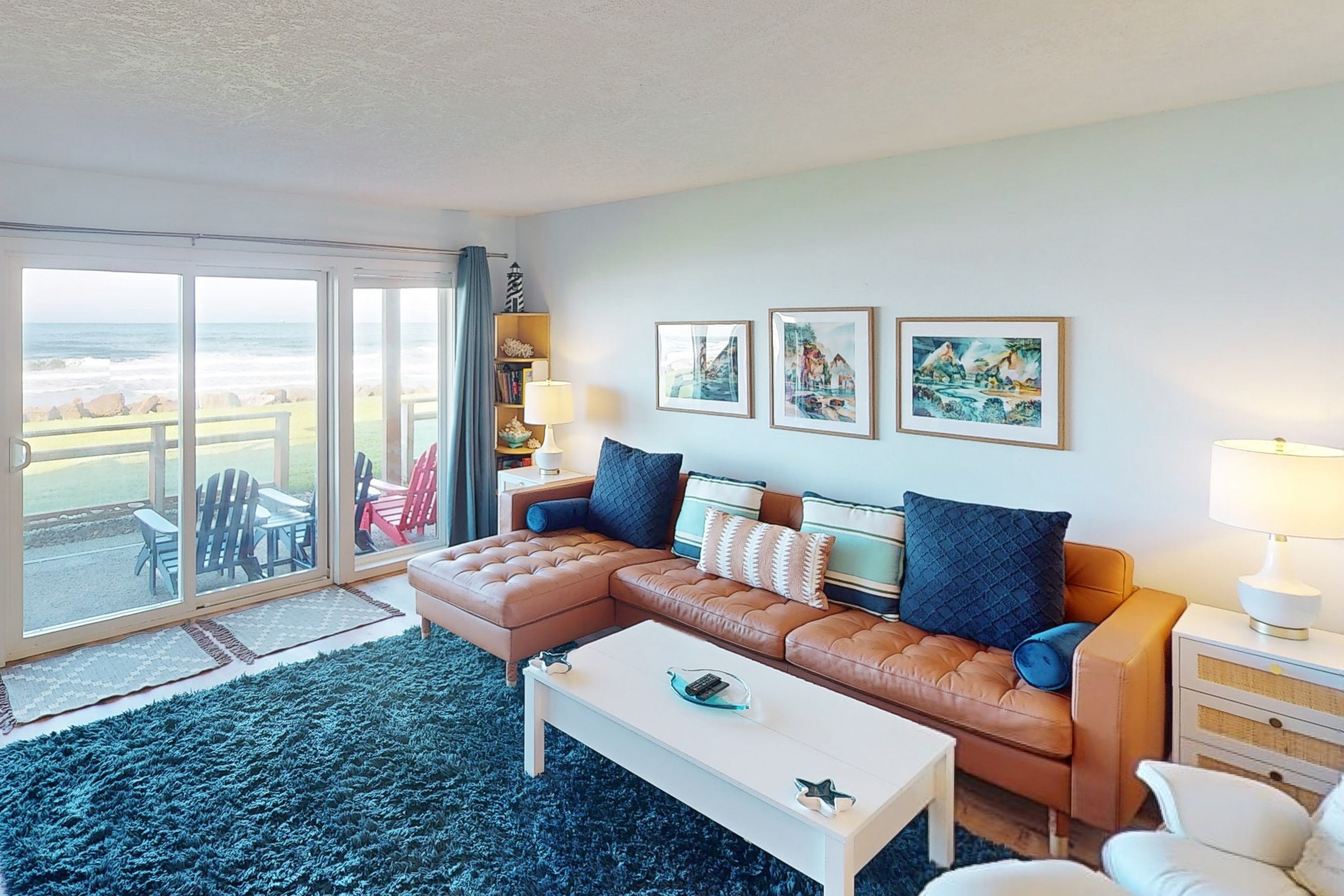 Beautiful ocean front condo with stunning views WiFi steps to beach