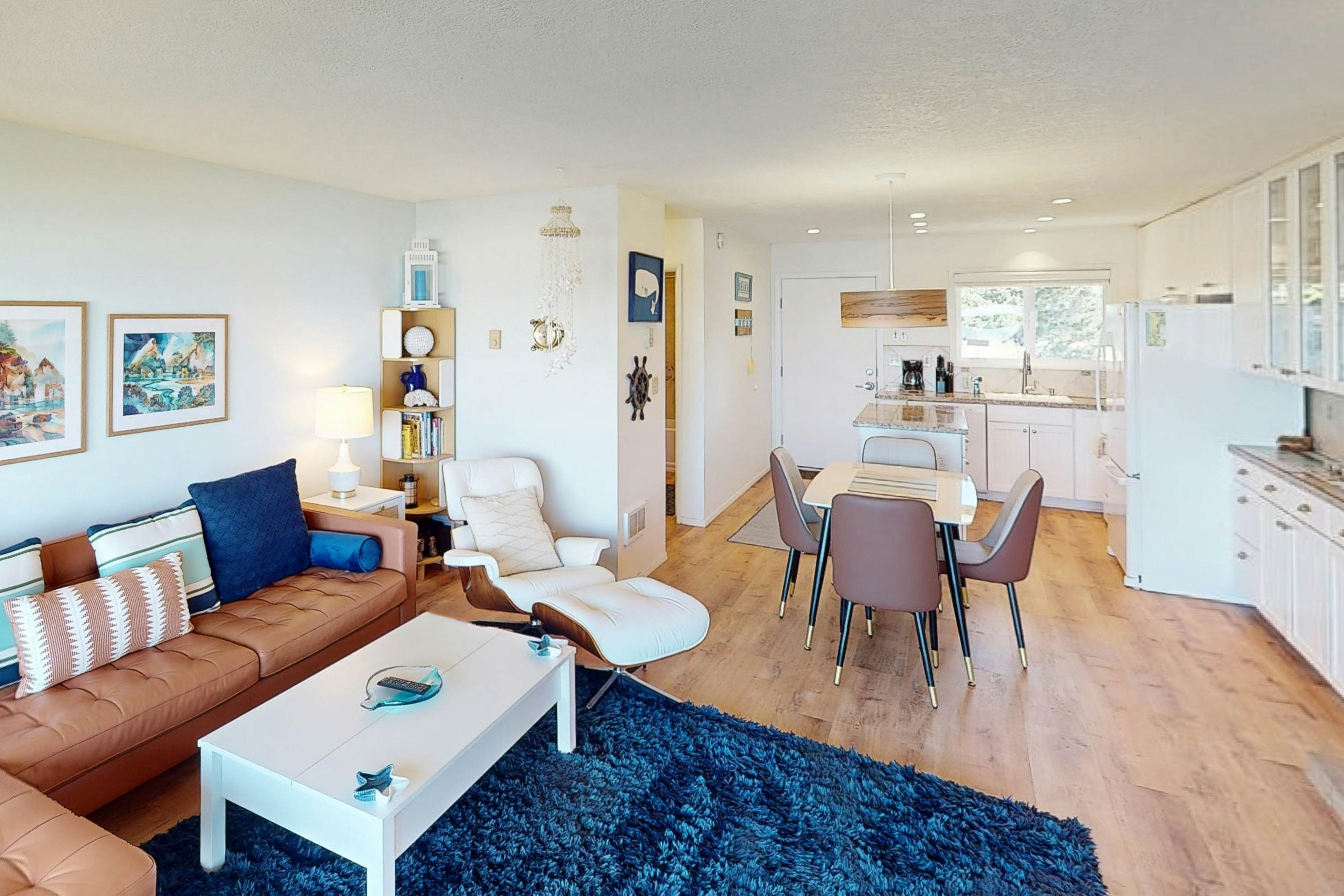 Beautiful ocean front condo with stunning views, WiFi, steps to beach