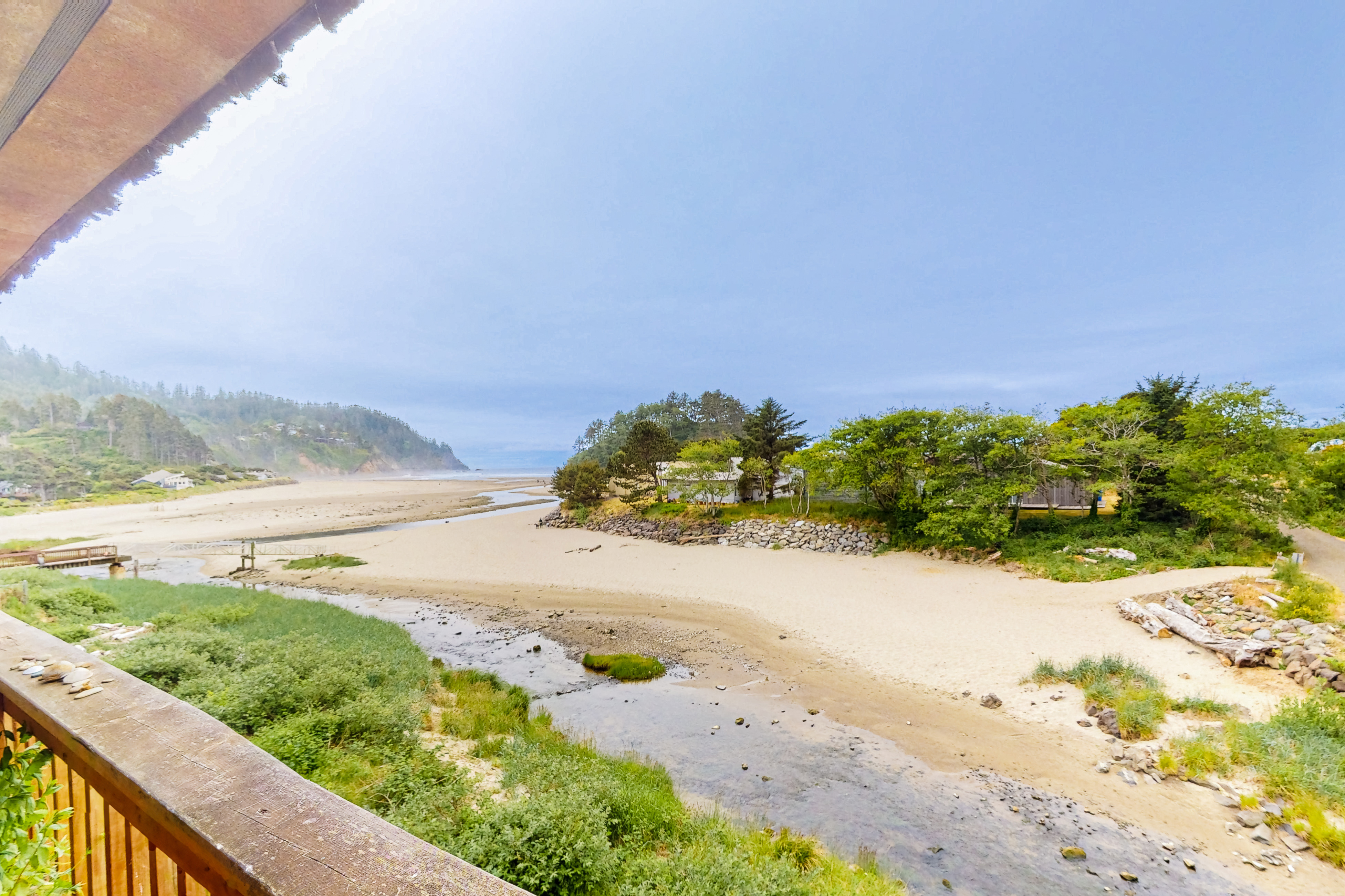 Dog friendly oceanfront condo with beach access and updated interior