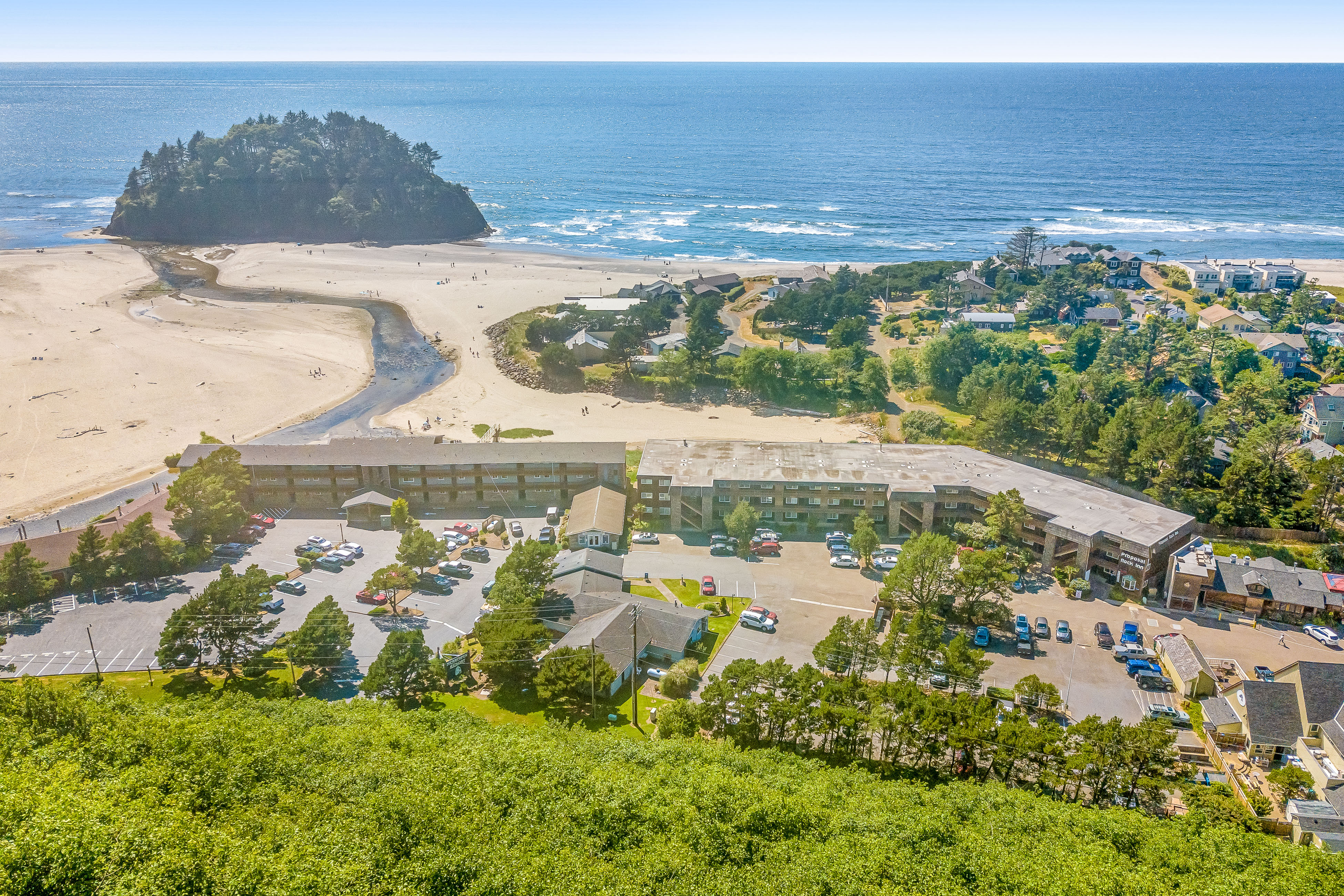 Dog friendly oceanfront condo with beach access and updated interior