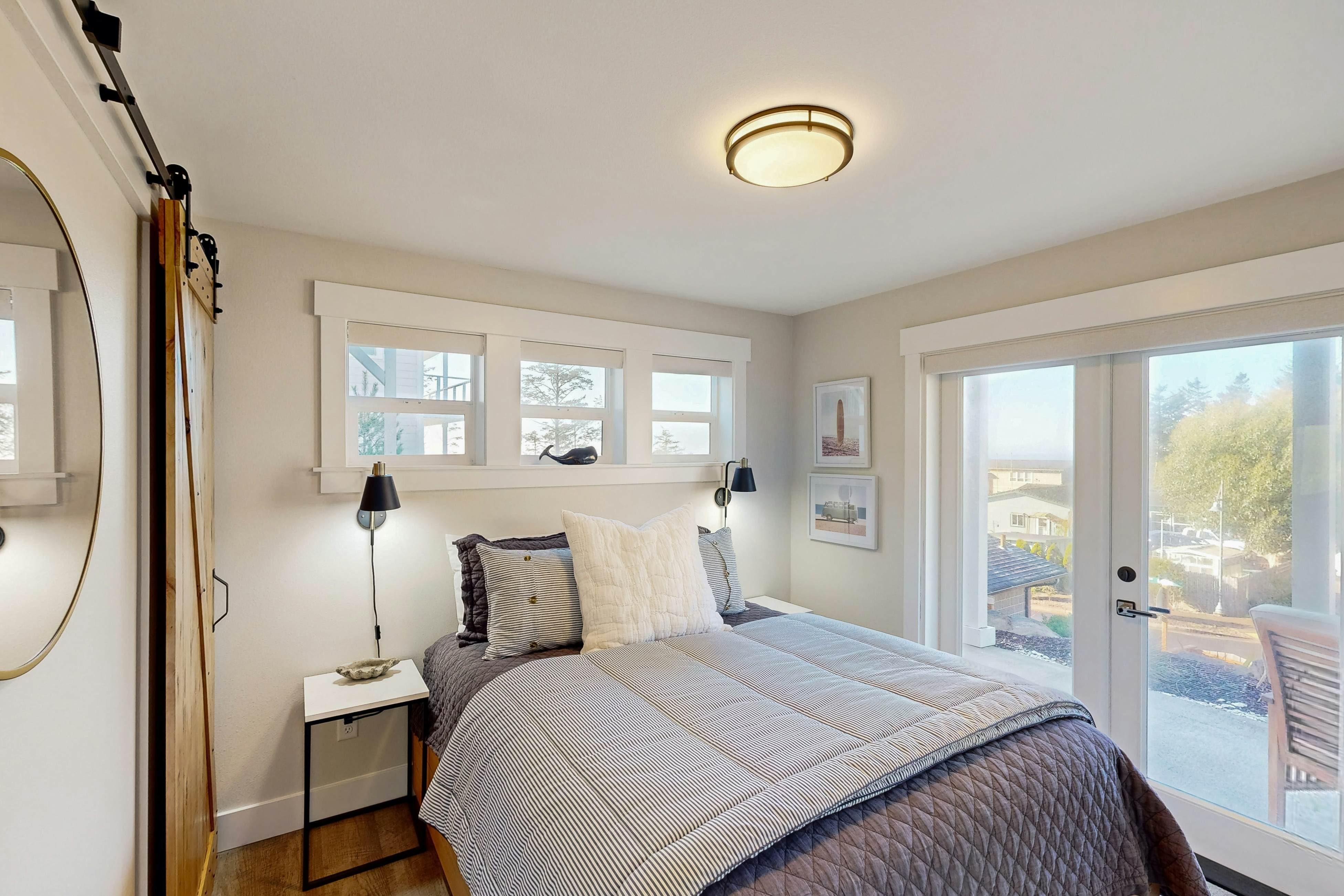 Beautiful family-friendly home with private hot tub, walk to beach, shared pool