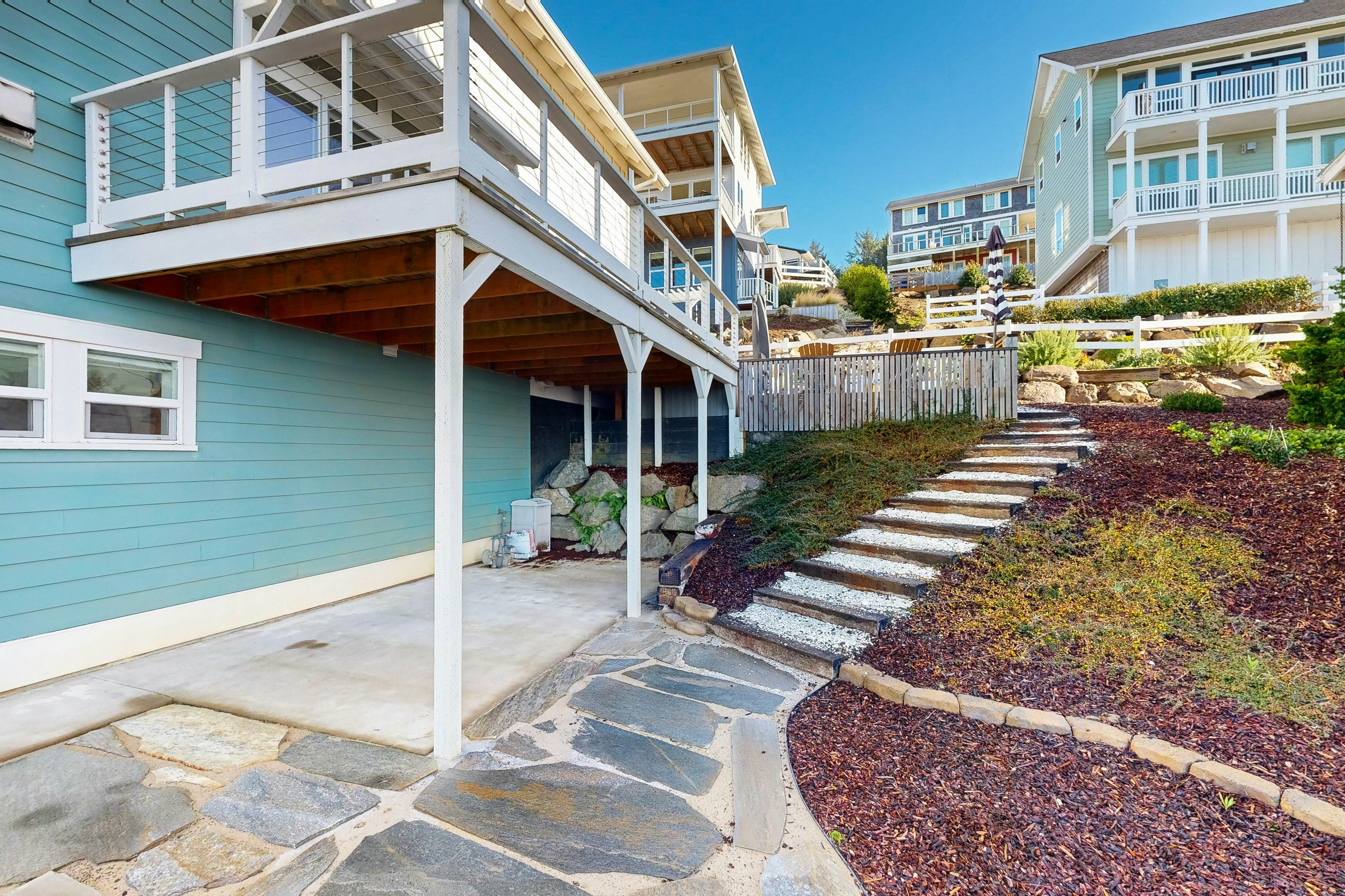 Beautiful family-friendly home with private hot tub, walk to beach, shared pool