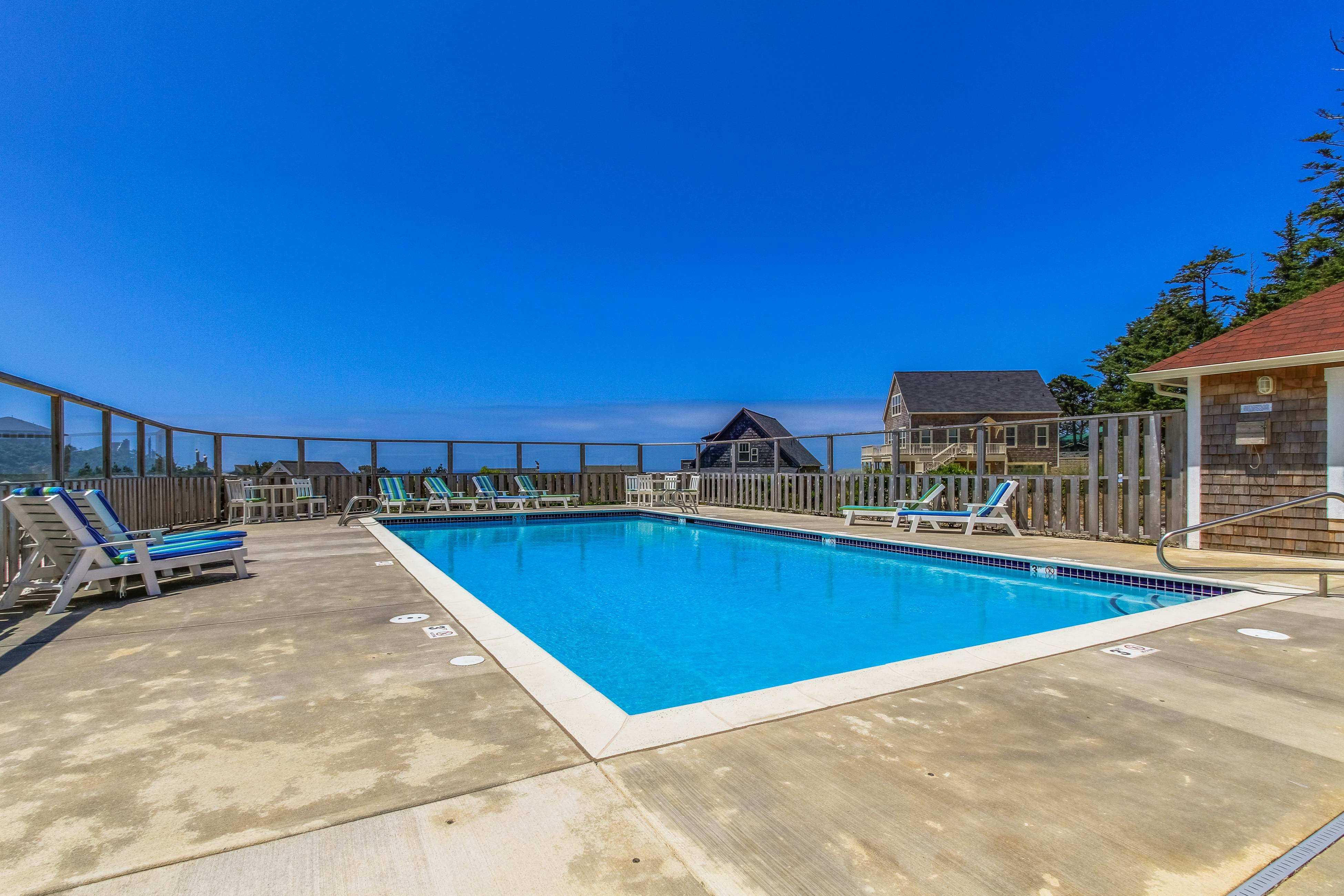 Beautiful family-friendly home with private hot tub, walk to beach, shared pool