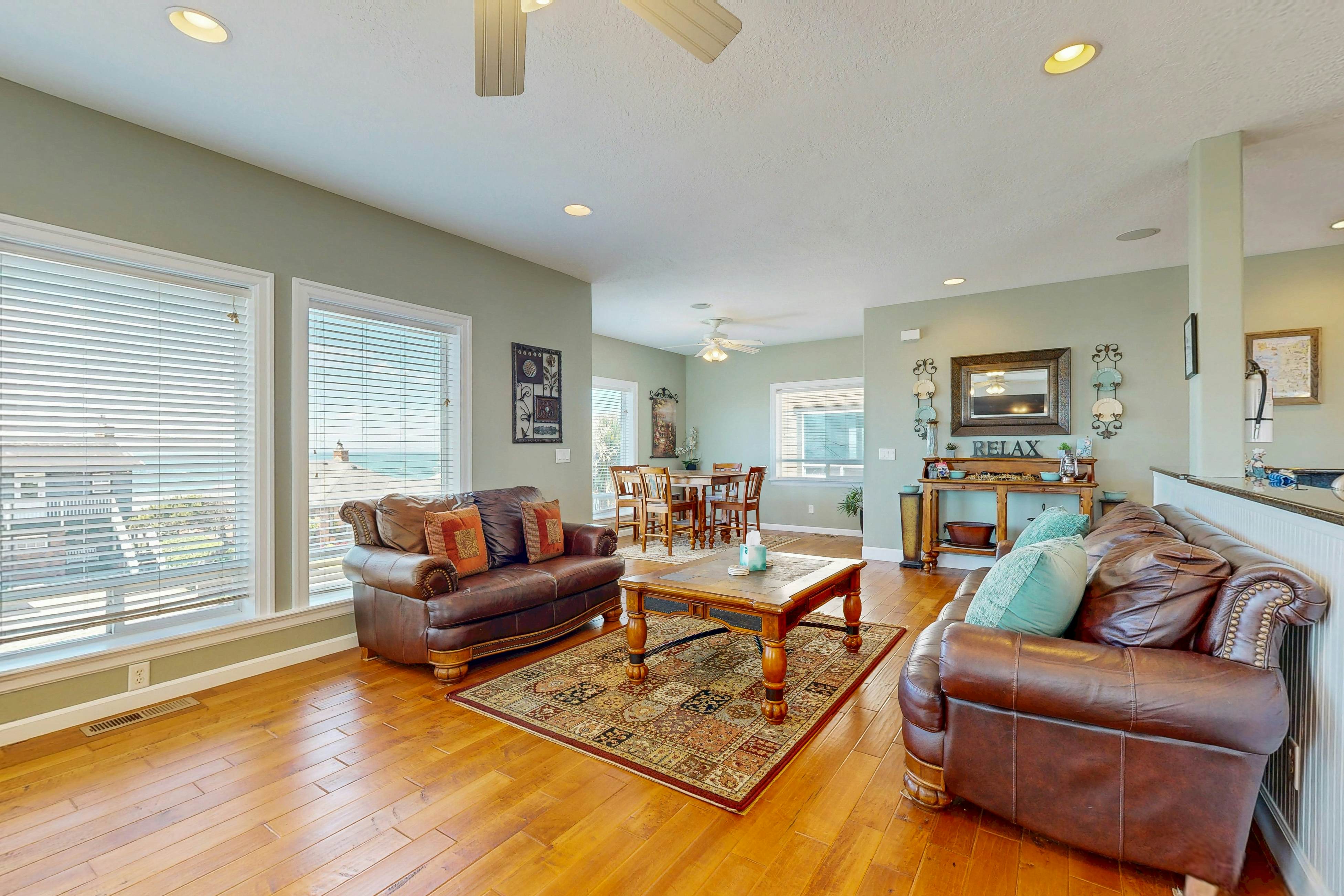 Beautiful multi-level home w/ theater, game room, & amazing ocean views