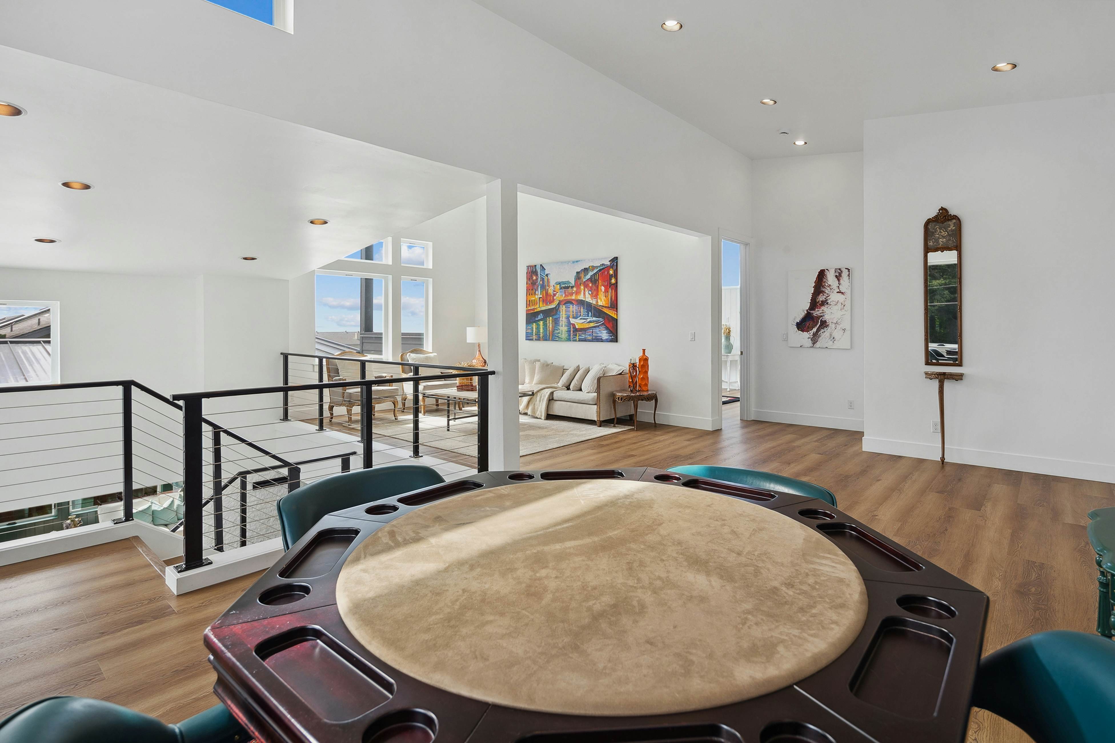 Spacious home with ocean view, enclosed yard, fireplace, hut tub, washer & dryer