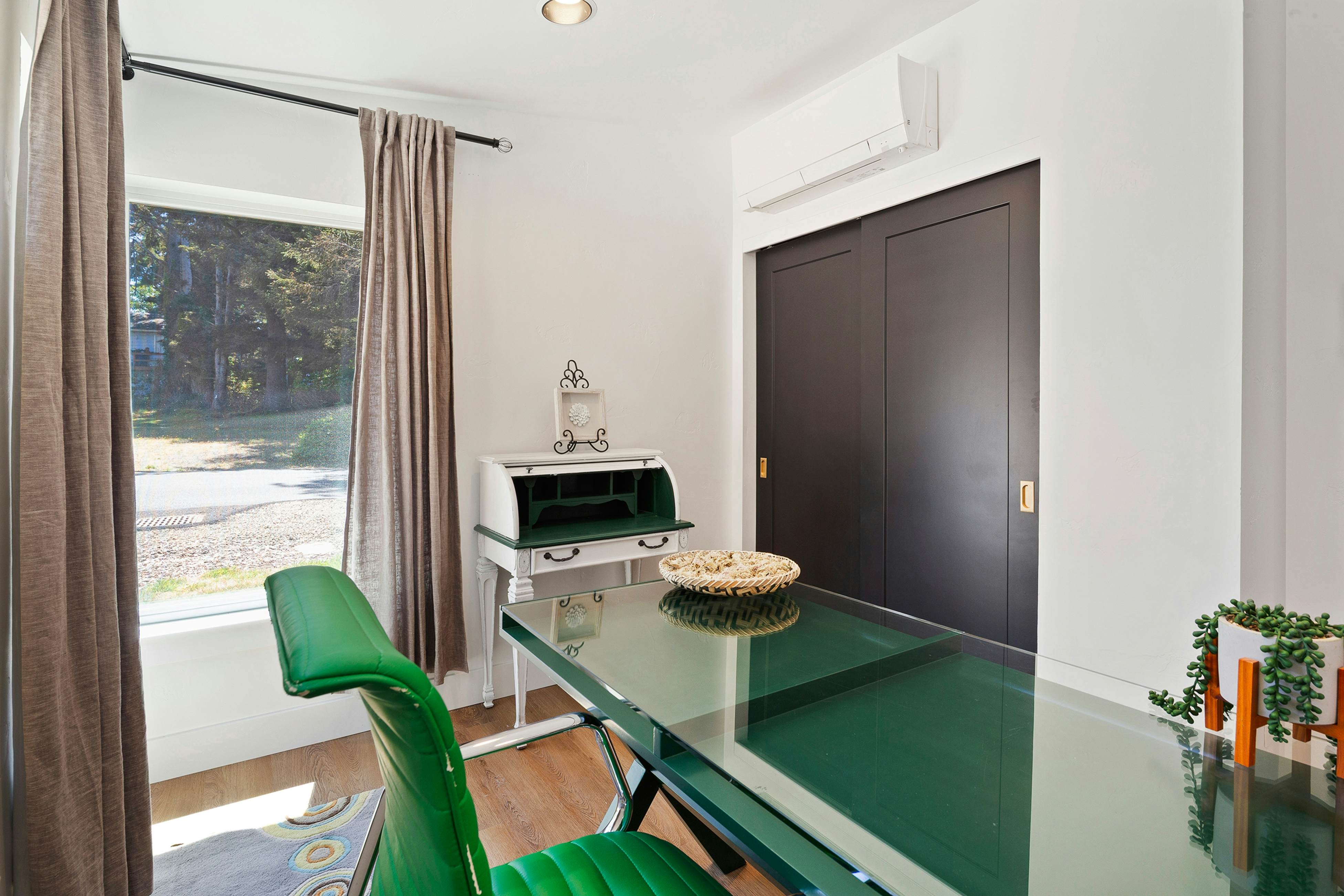 Spacious home with ocean view, enclosed yard, fireplace, hut tub, washer & dryer