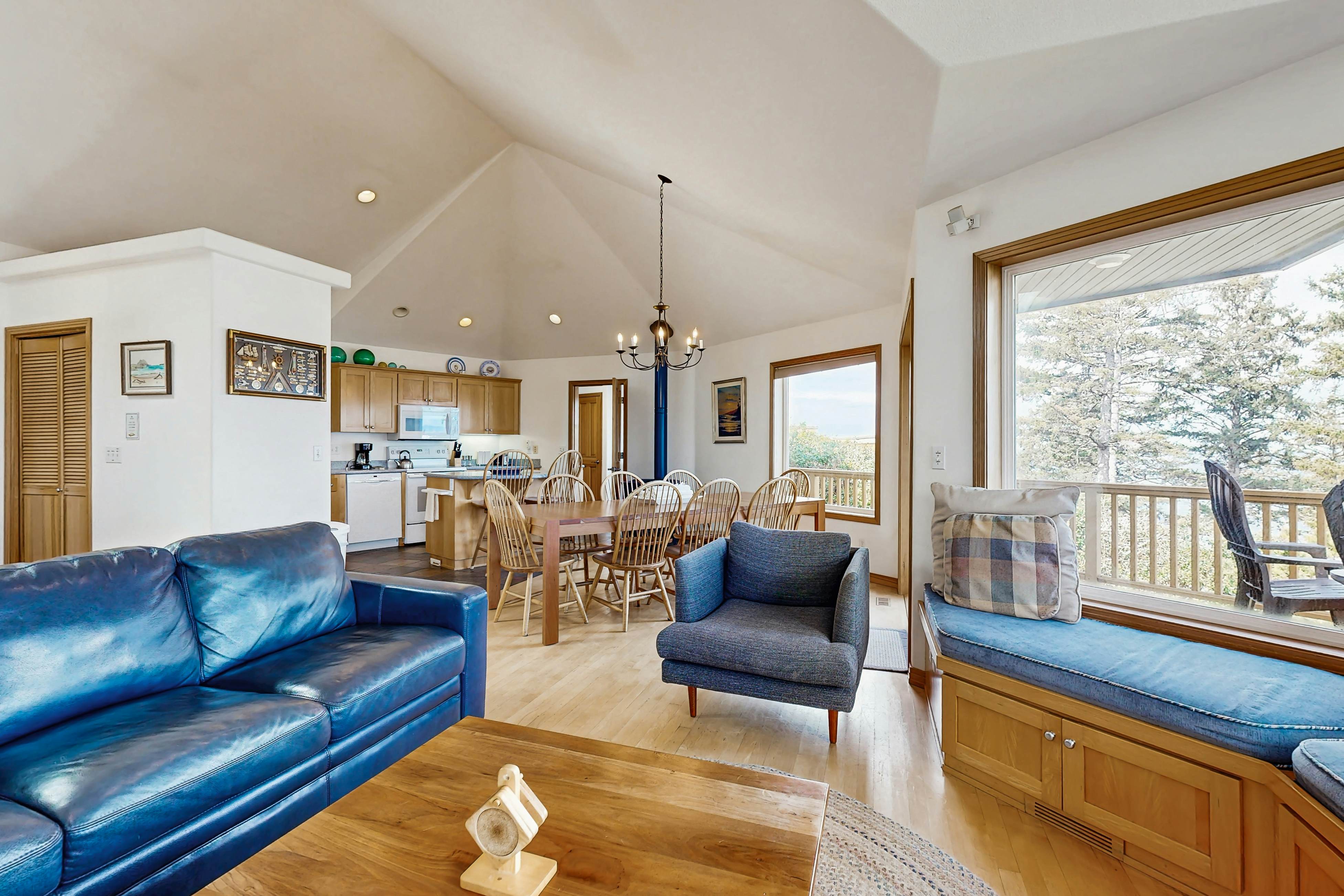 Dog-Friendly Home with Private Hot Tub and Views of Proposal Rock and the Ocean