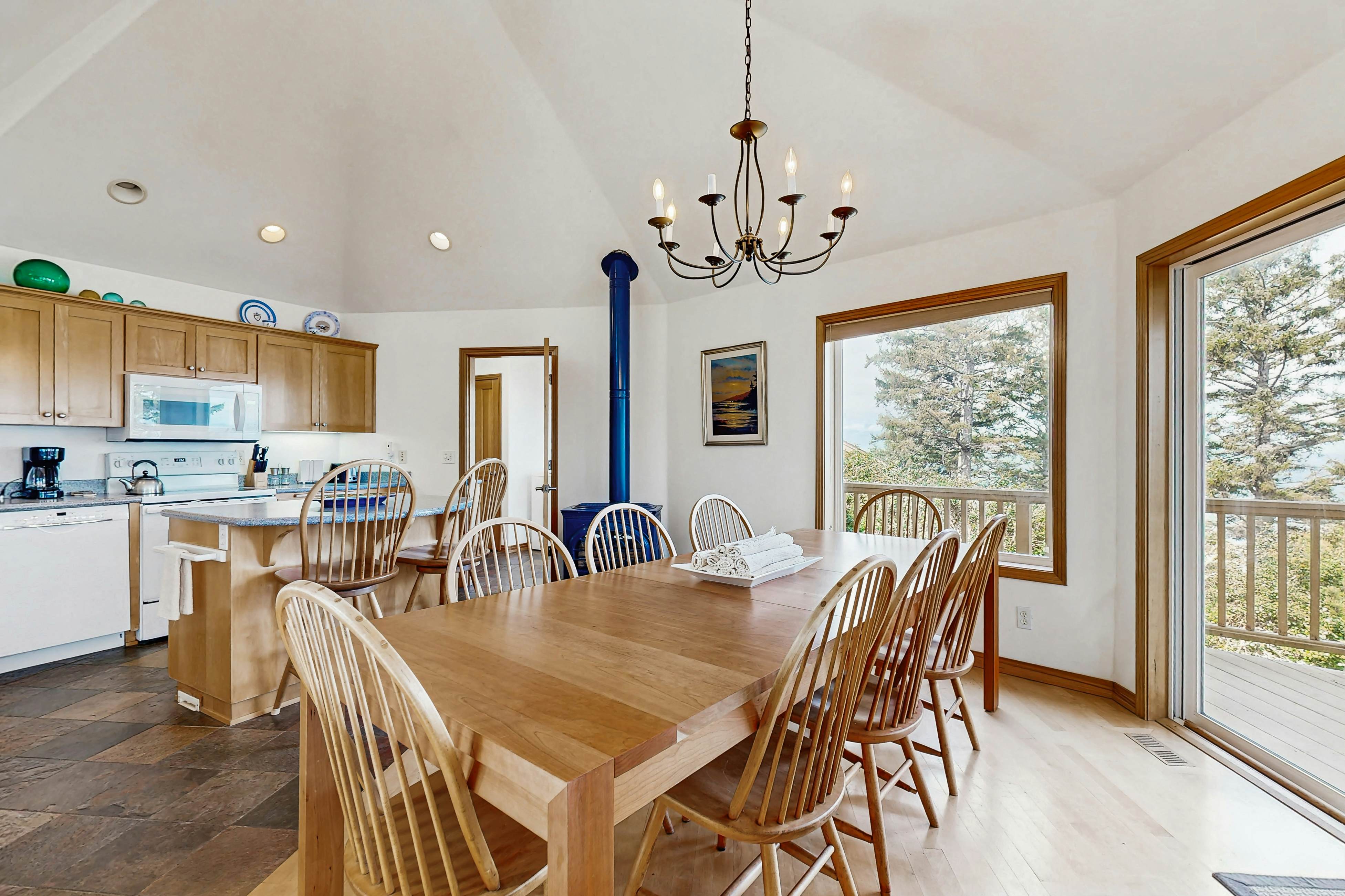 Dog-Friendly Home with Private Hot Tub and Views of Proposal Rock and the Ocean