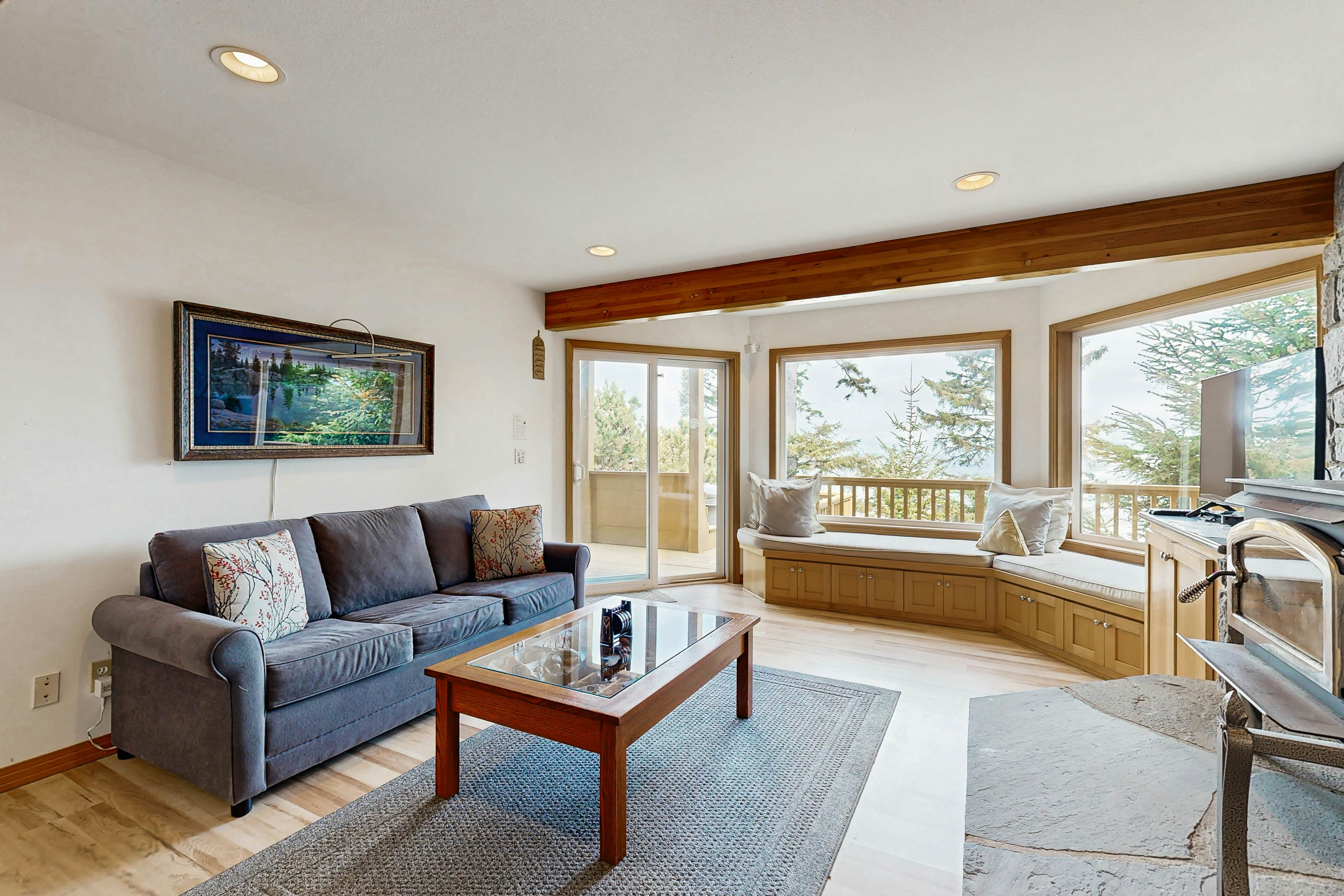 Dog-Friendly Home with Private Hot Tub and Views of Proposal Rock and the Ocean