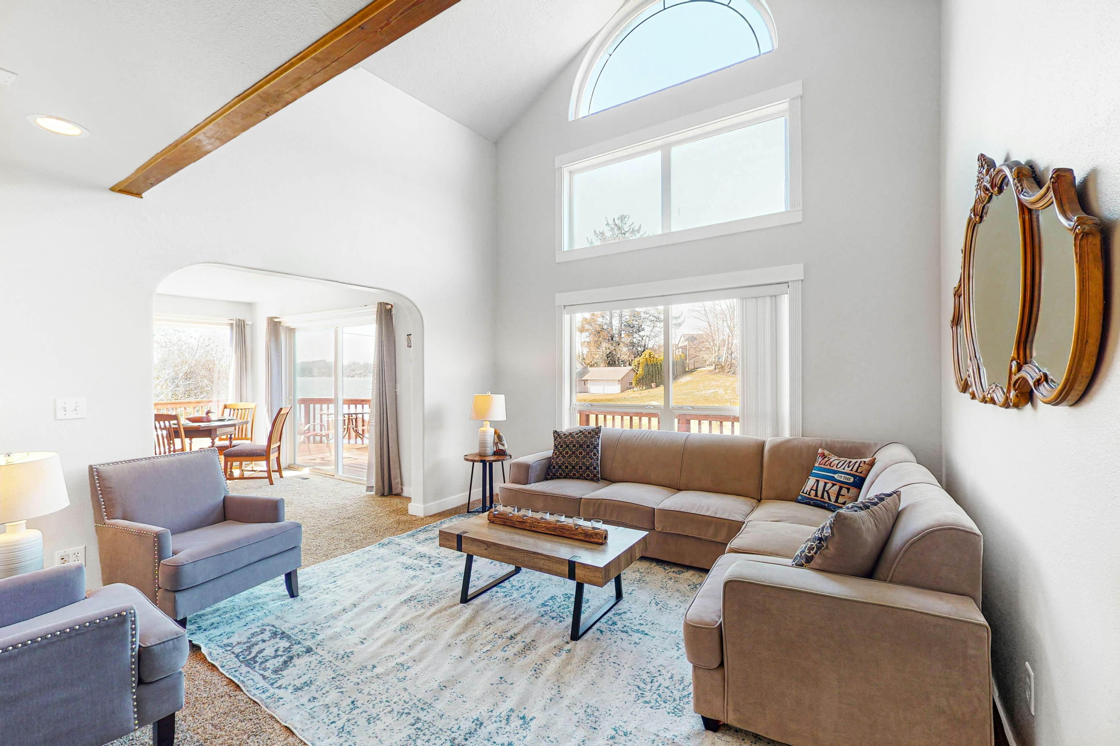 Charming Lakefront Home with Private Hot Tub, Dock, and High-Speed WiFi