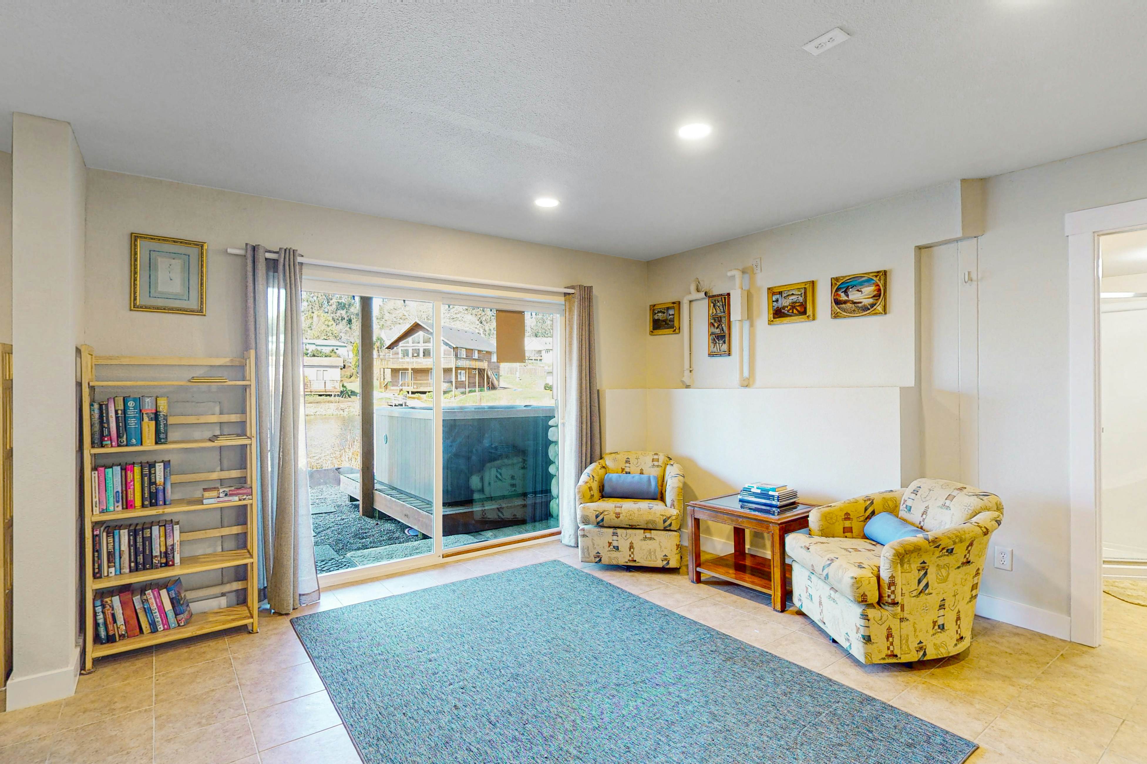 Charming Lakefront Home with Private Hot Tub, Dock, and High-Speed WiFi