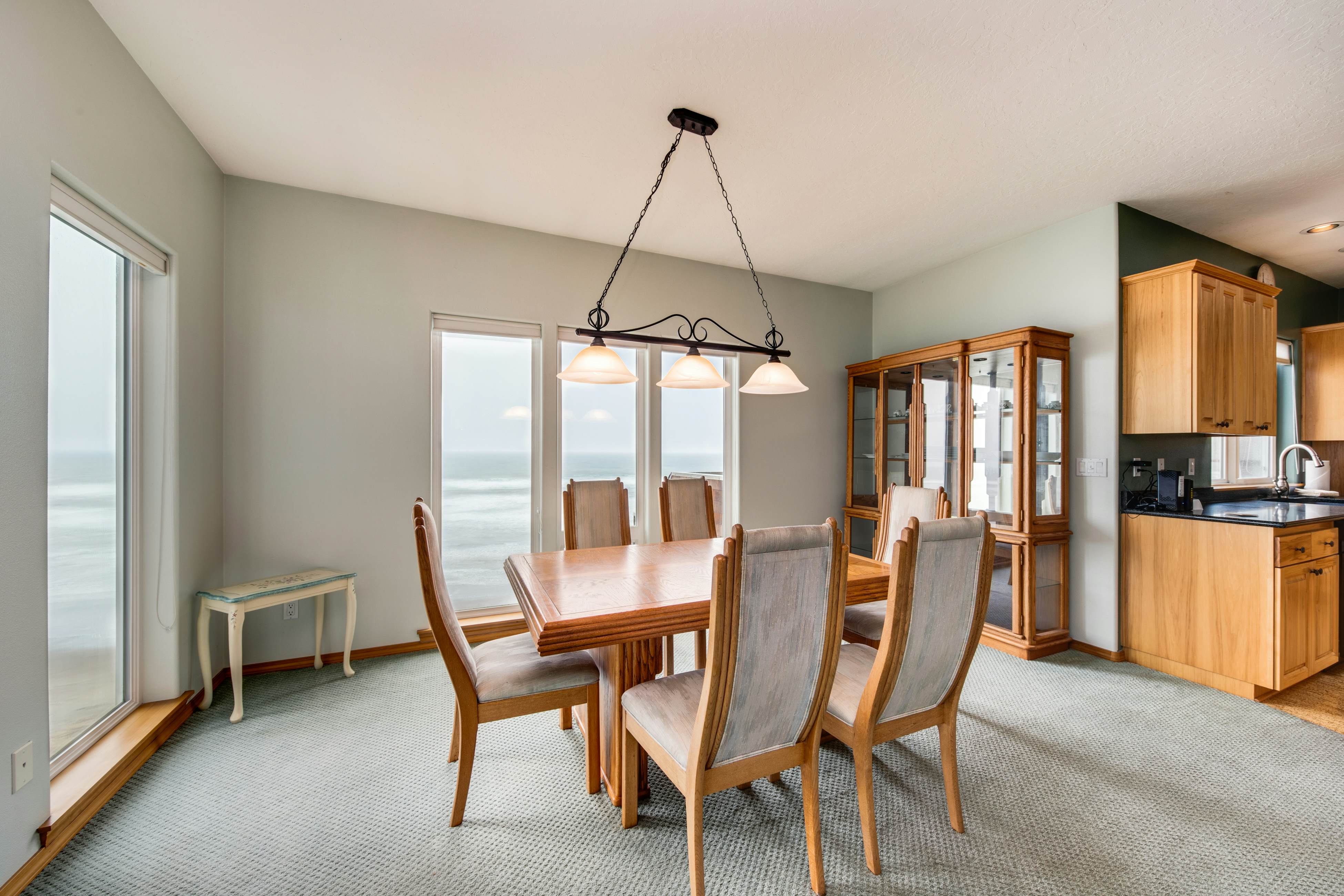 Dog Friendly Oceanfront House with Stunning Views Multi Level Deck and Fireplace