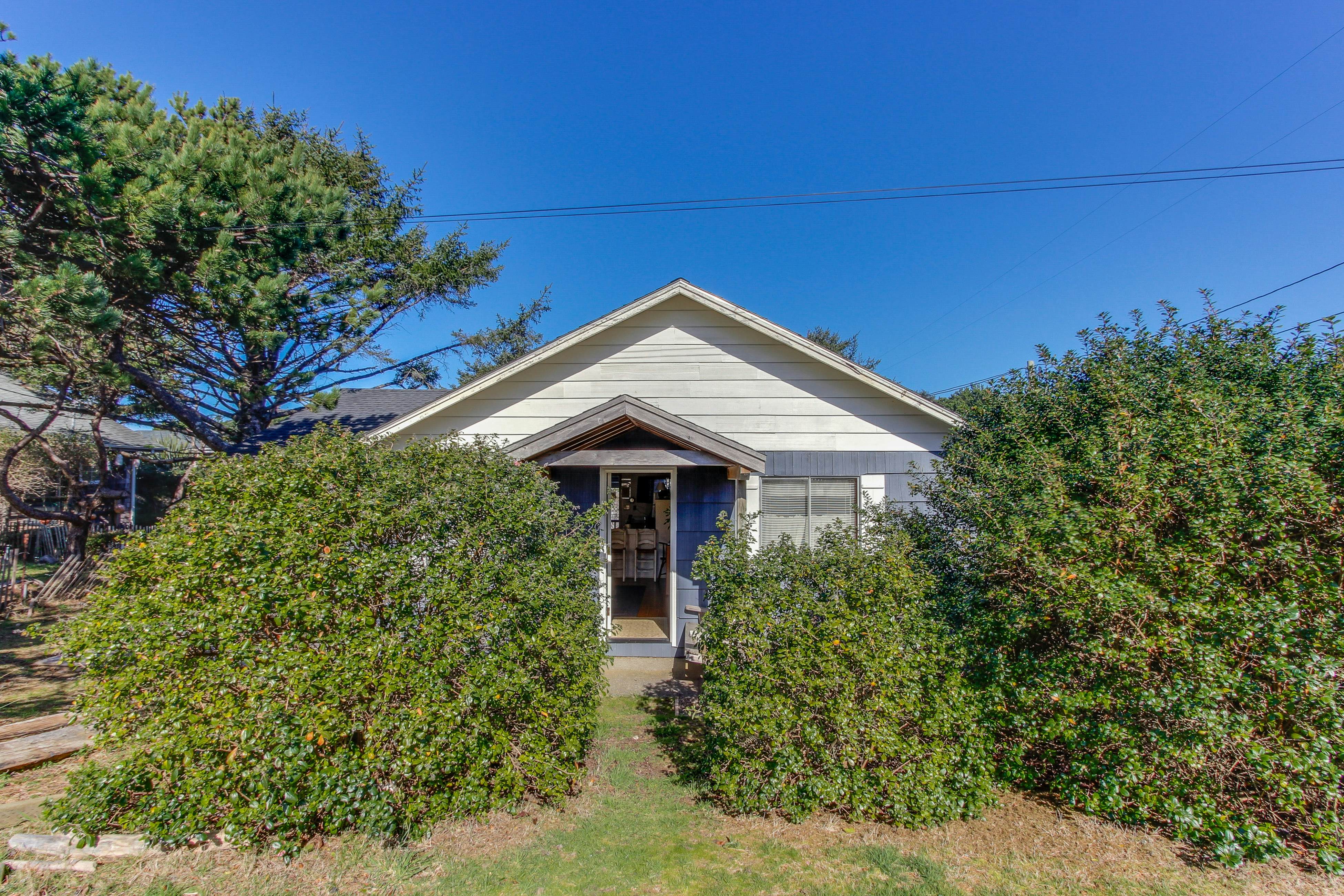 Charming dog friendly cabin with WiFi steps from beach and two blocks from golf