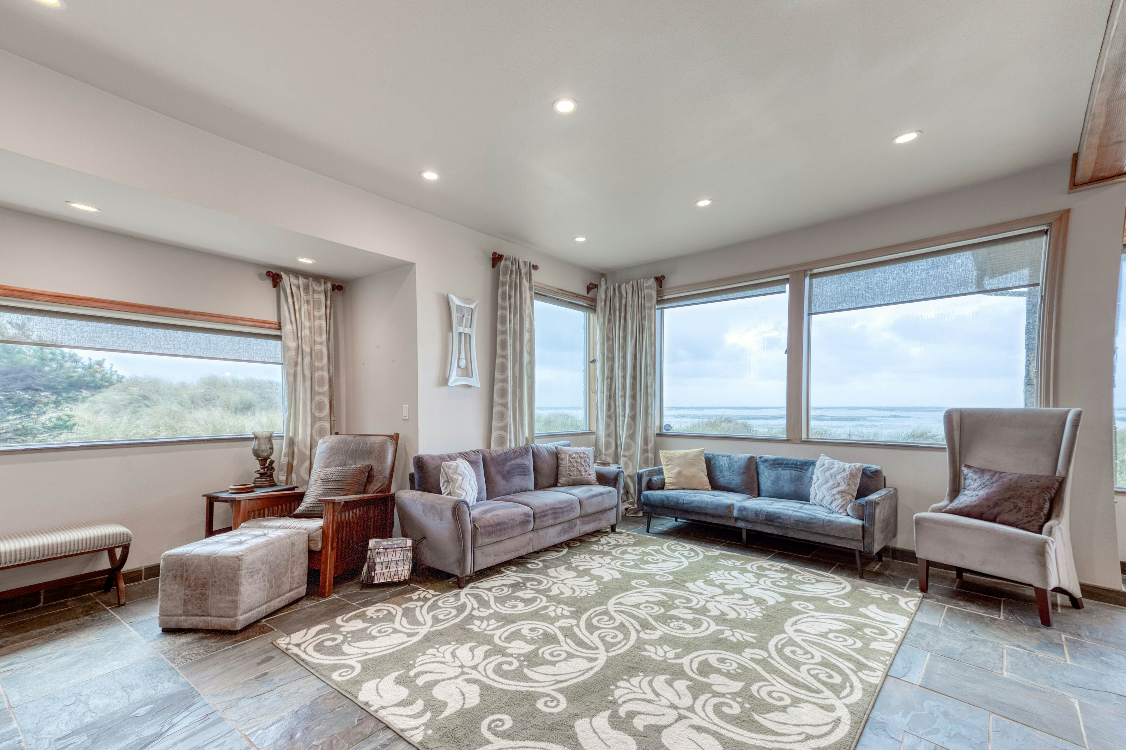 Beachfront home with amazing ocean views entertainment space and balcony