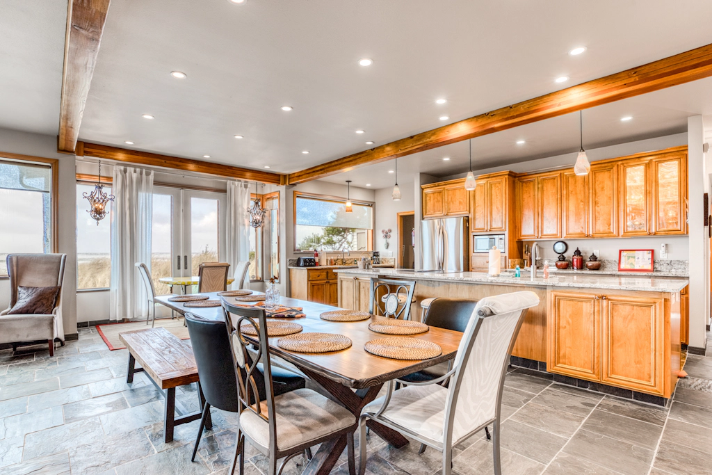 Beachfront home with amazing ocean views entertainment space and balcony