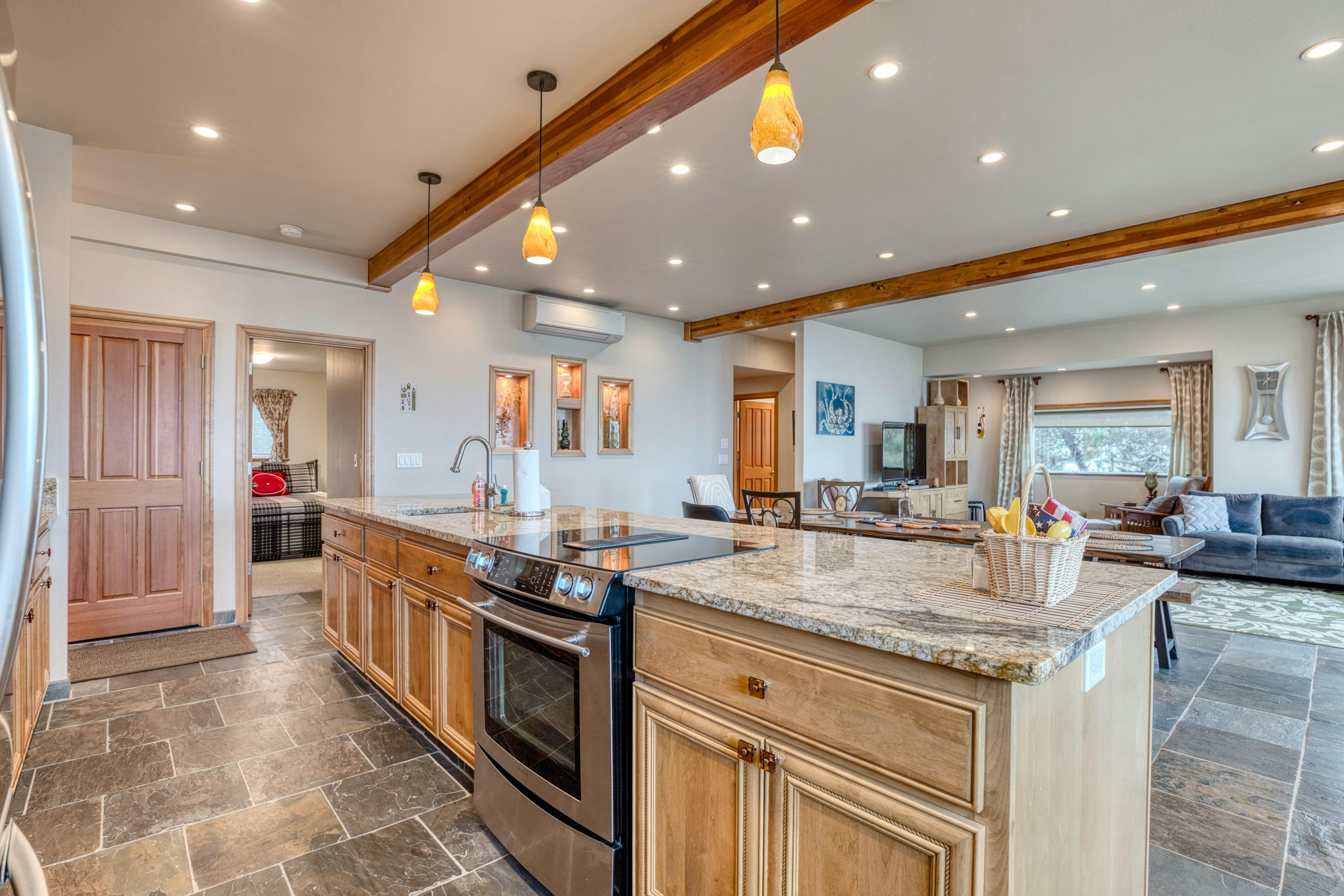 Beachfront home with amazing ocean views entertainment space and balcony