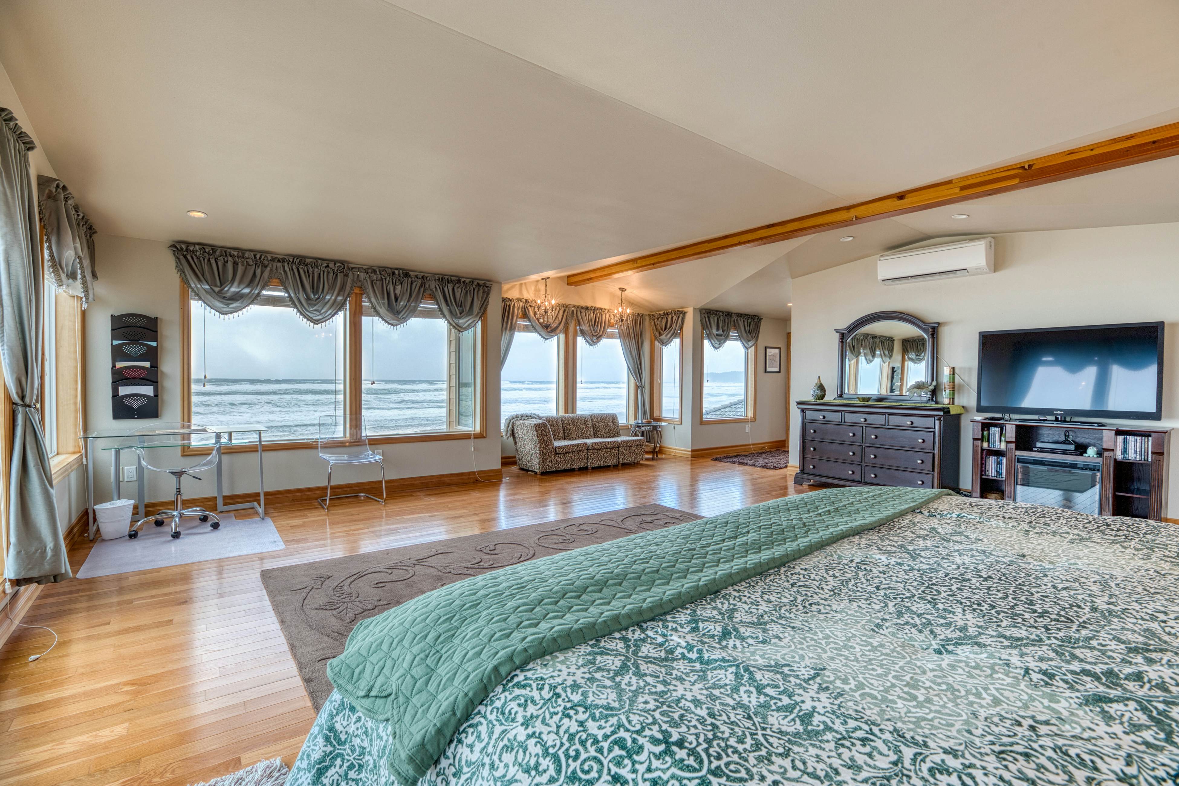 Beachfront home with amazing ocean views entertainment space and balcony