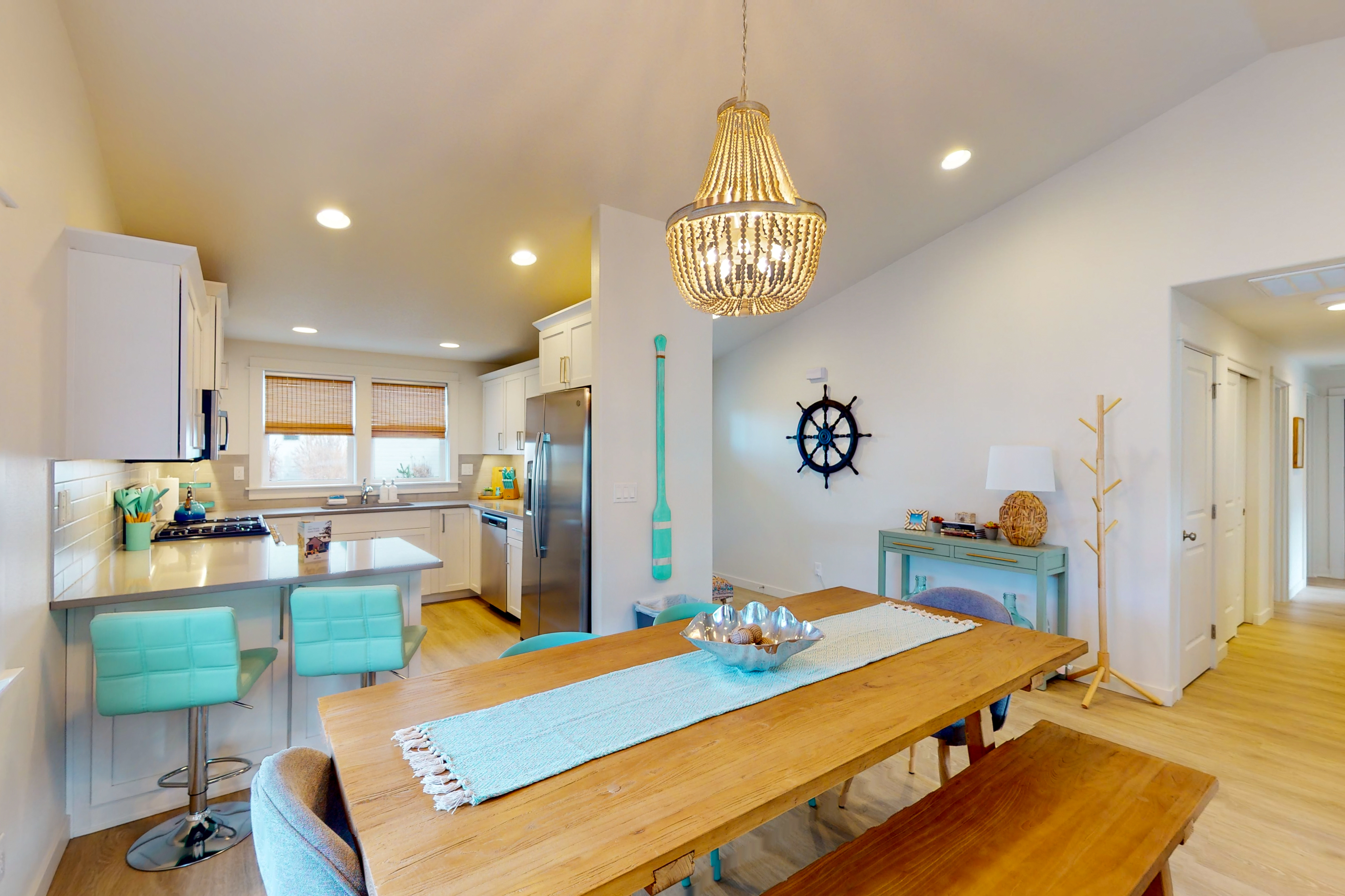 Dog friendly home near the ocean with private patio fireplace and central AC