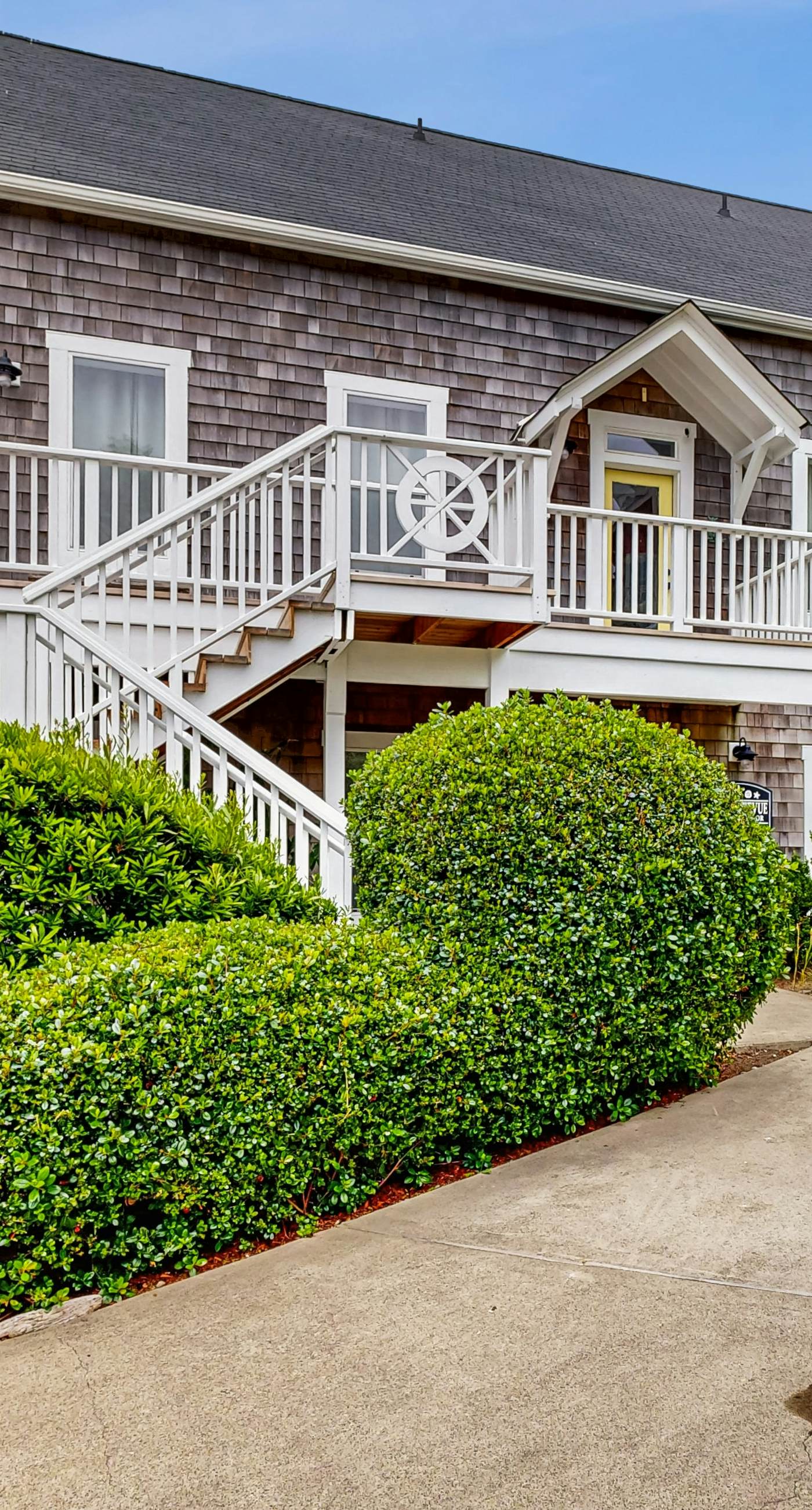 Ocean view home with hot tub game room furnished deck and fireplaces