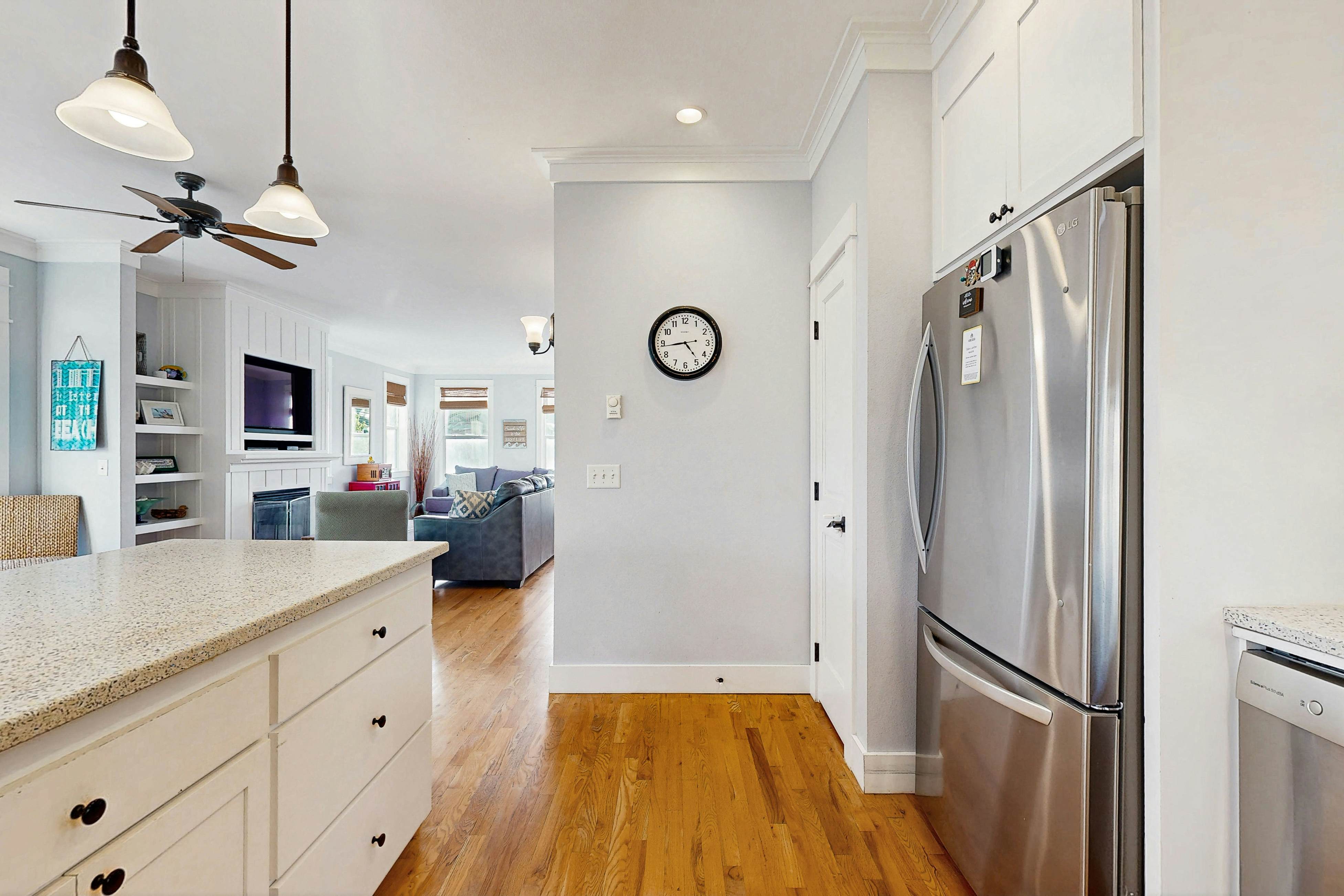 Charming, two-story home with a private hot tub, large patio, & washer/dryer