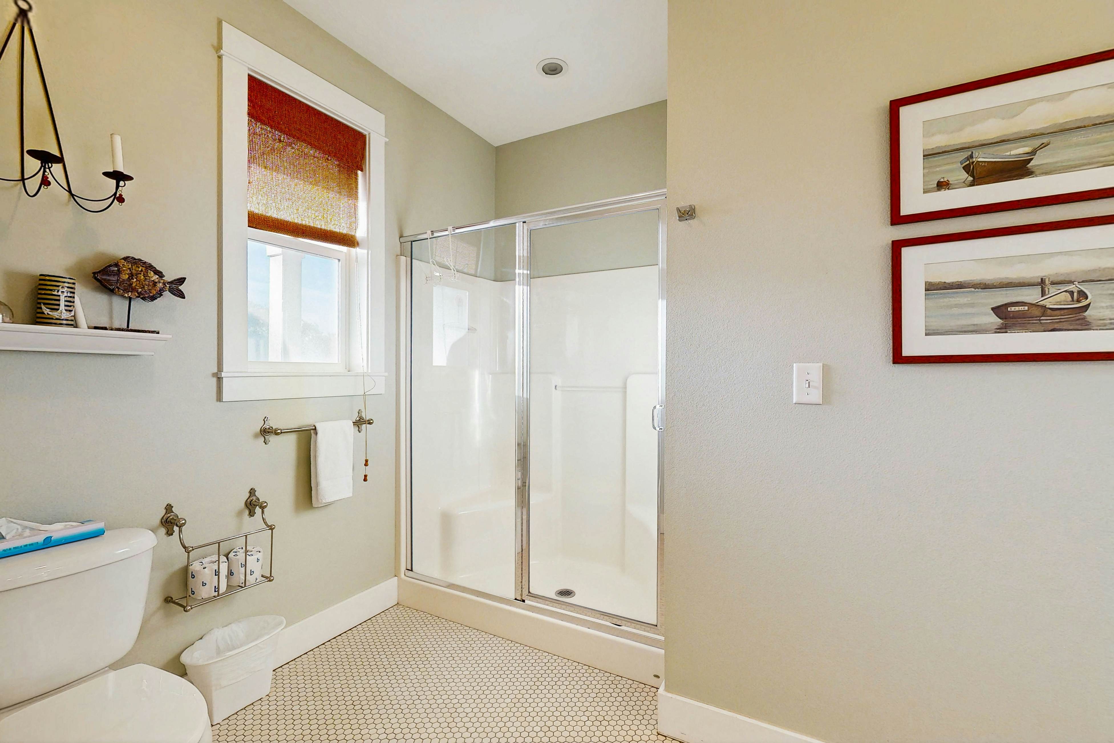 Charming, two-story home with a private hot tub, large patio, & washer/dryer