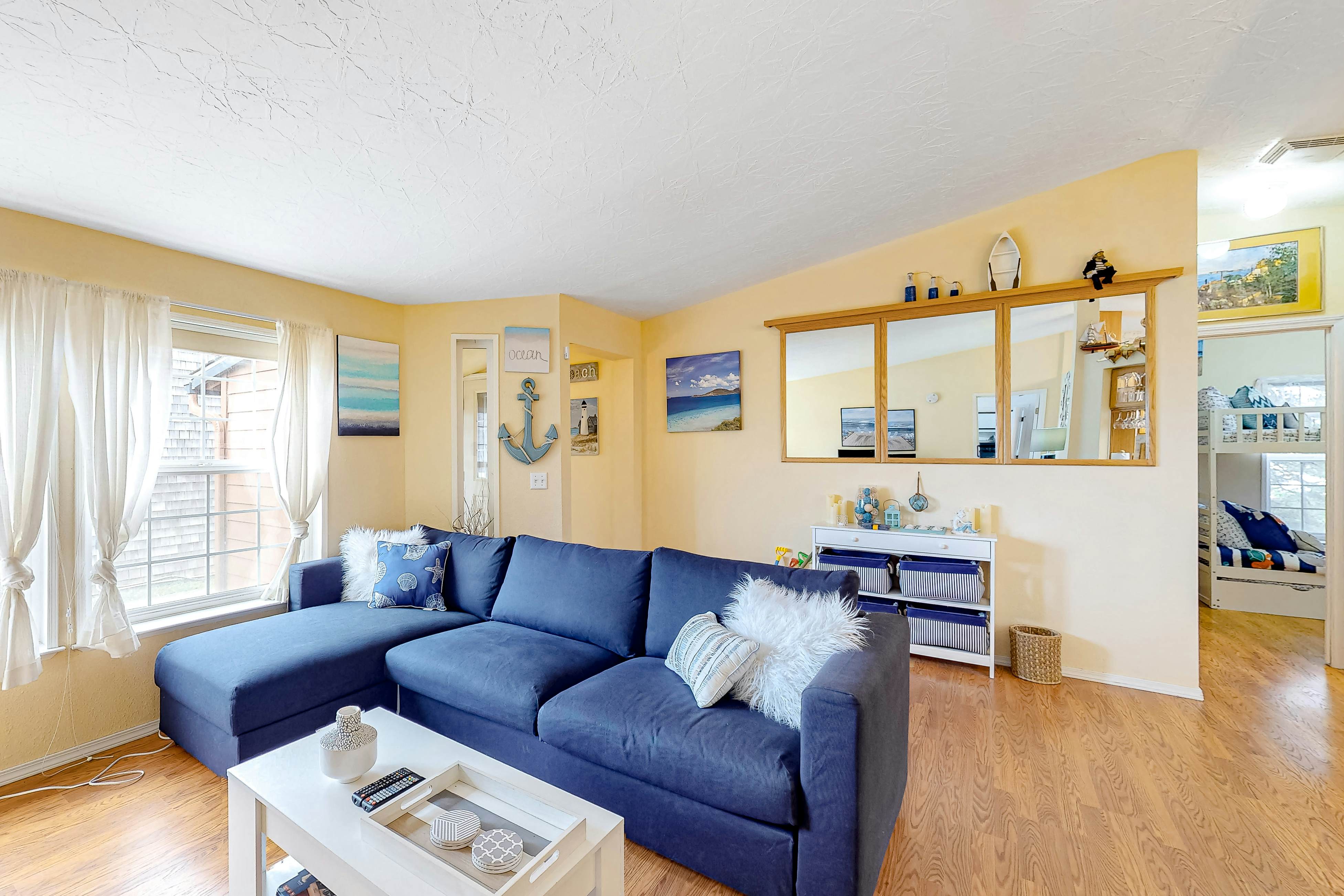 Lighthouse-Inspired Home w/ Ocean Views, Gas Fireplace, Fast WiFi - 2 Dogs OK